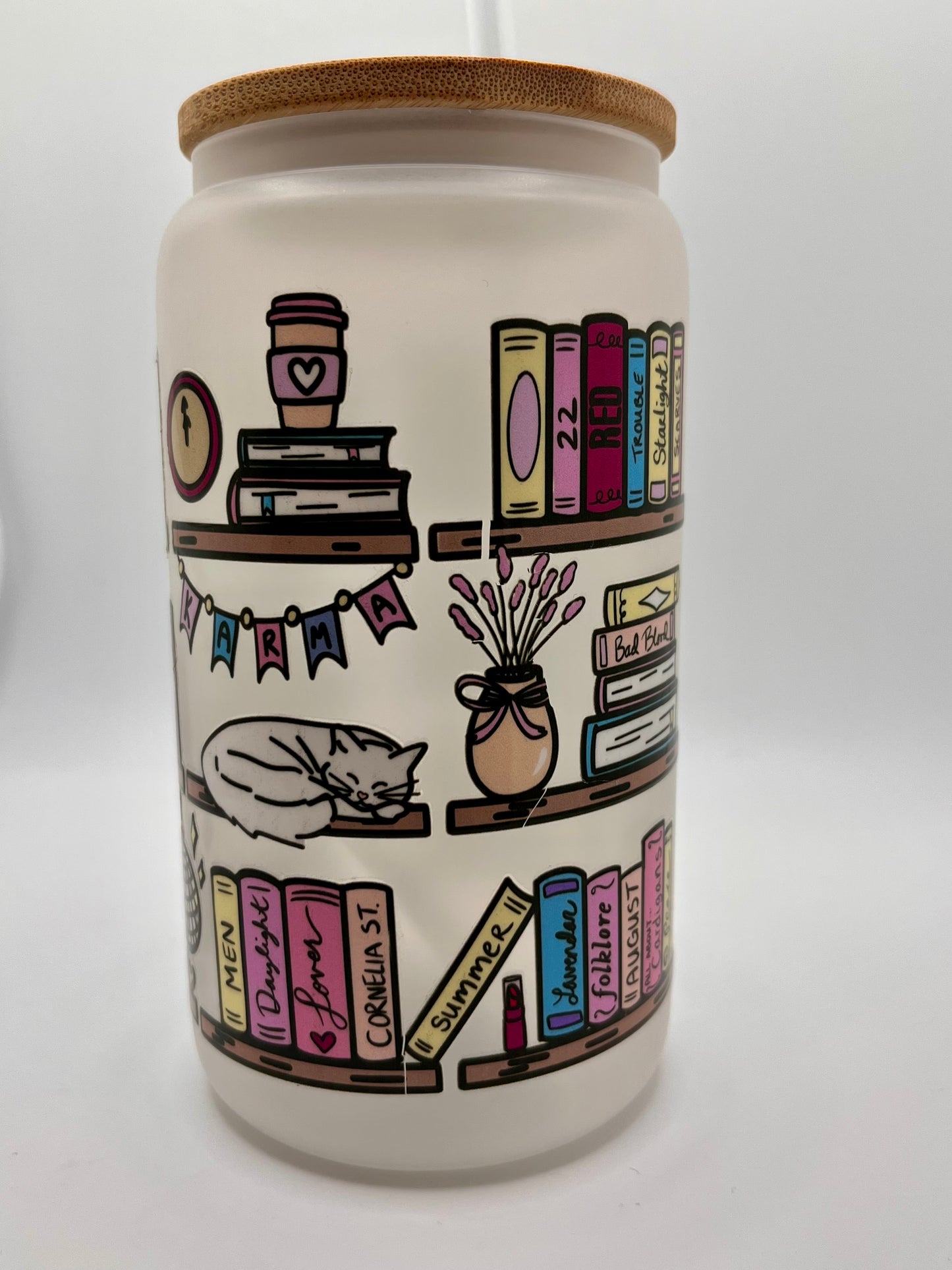 Oopsie Cups! 16 Ounce Frosted Glass- Ready to Ship 35% OFF SALE