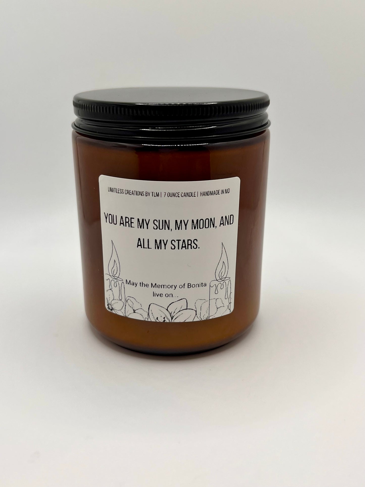 7 Ounce Memorial Candle (Made to Order) PLEASE READ PRODUCT DESCRIPTION