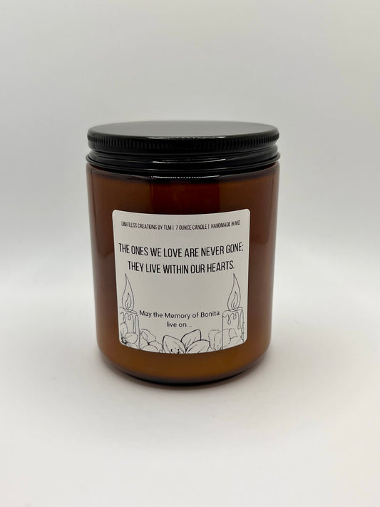 7 Ounce Memorial Candle (Made to Order)