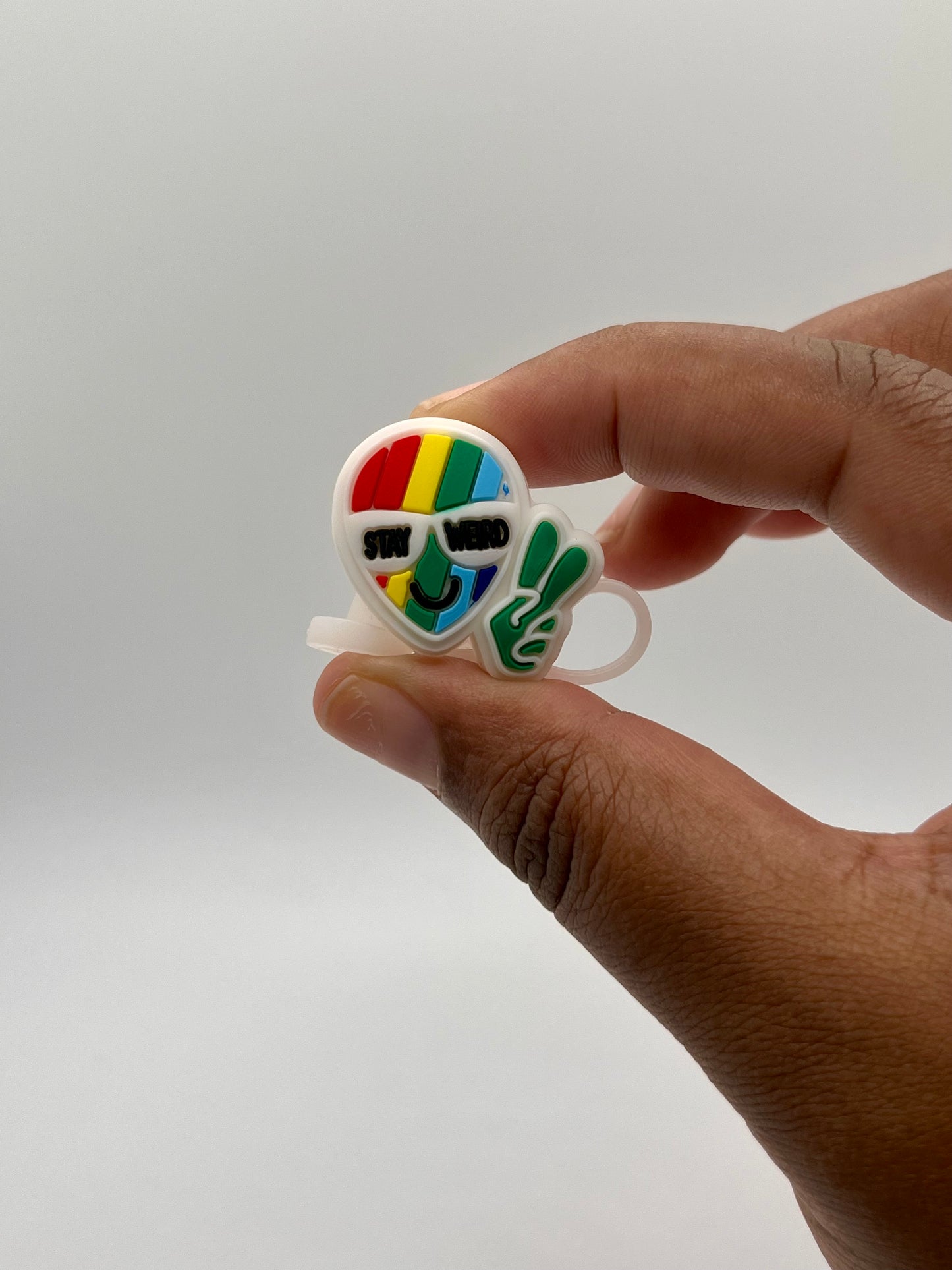 8mm Straw Topper with Glass Straw