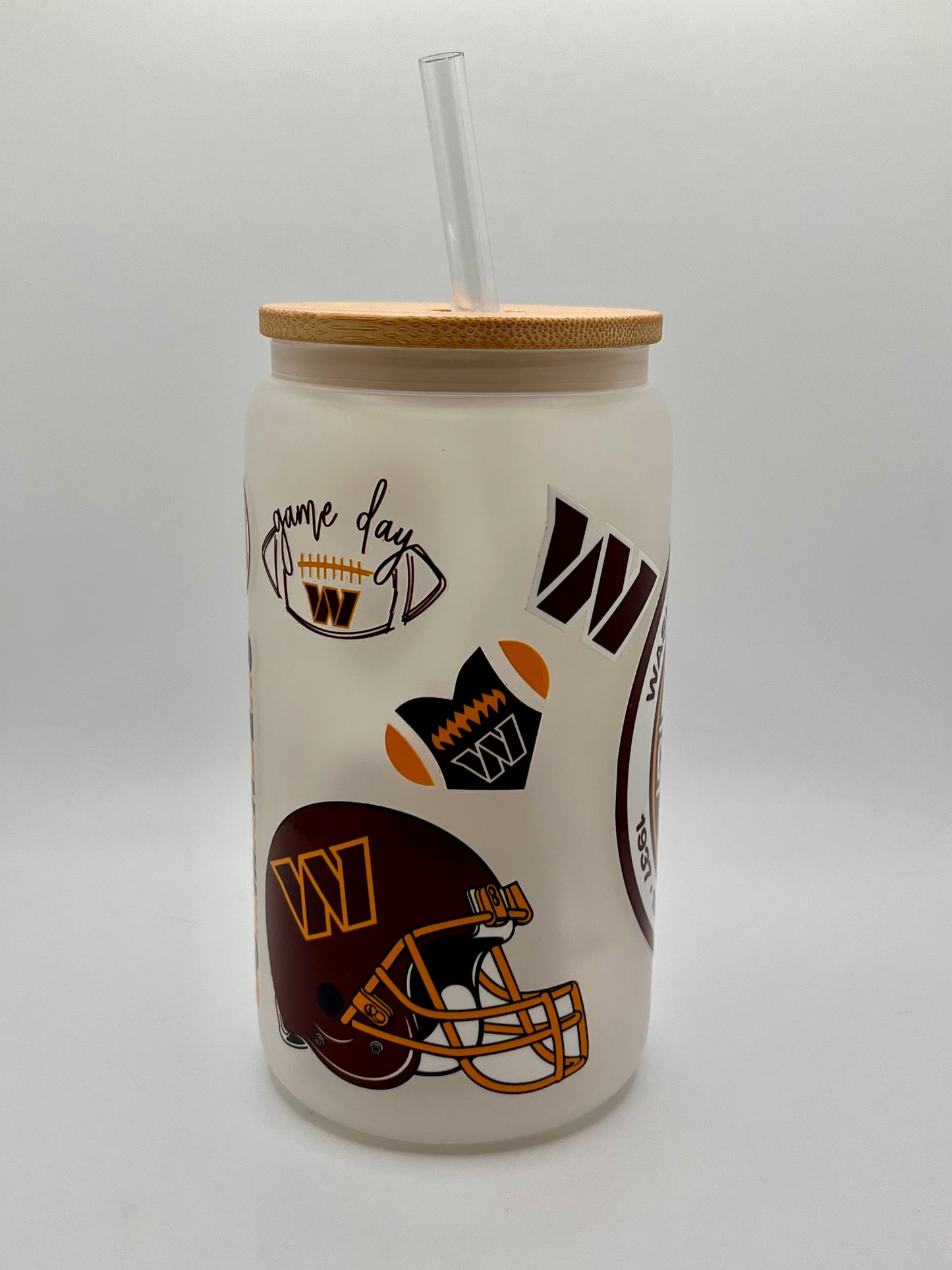 Ready to Ship Custom 16oz Frosted Glass Cup- BOGO 50% SALE