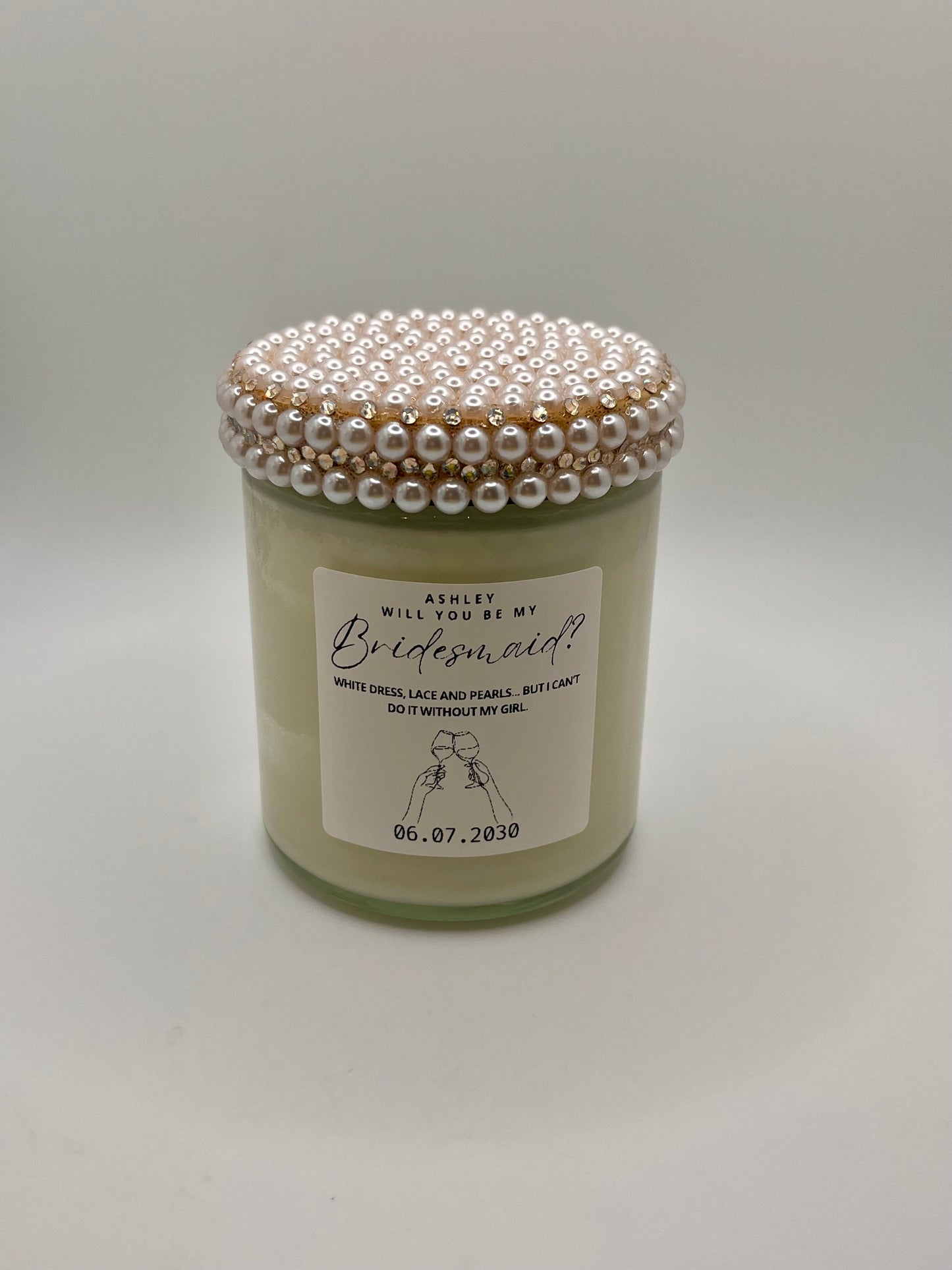 Will You Be My Bridesmaid Proposal Candle (Made to Order 4-6 weeks processing time) PLEASE READ PRODUCT DESCRIPTION