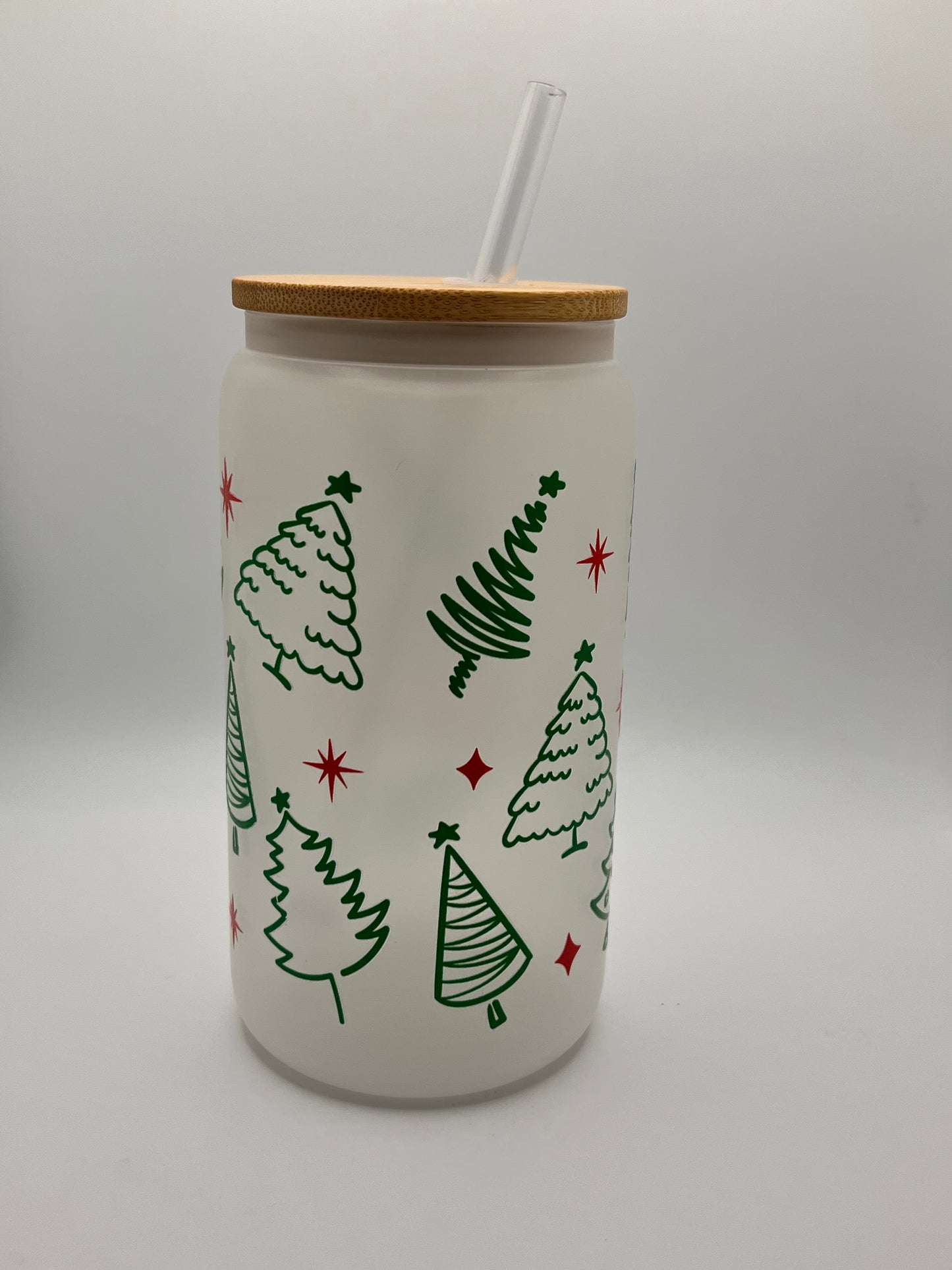 Ready to Ship Custom 16oz Frosted Glass Cup- BOGO 50% SALE