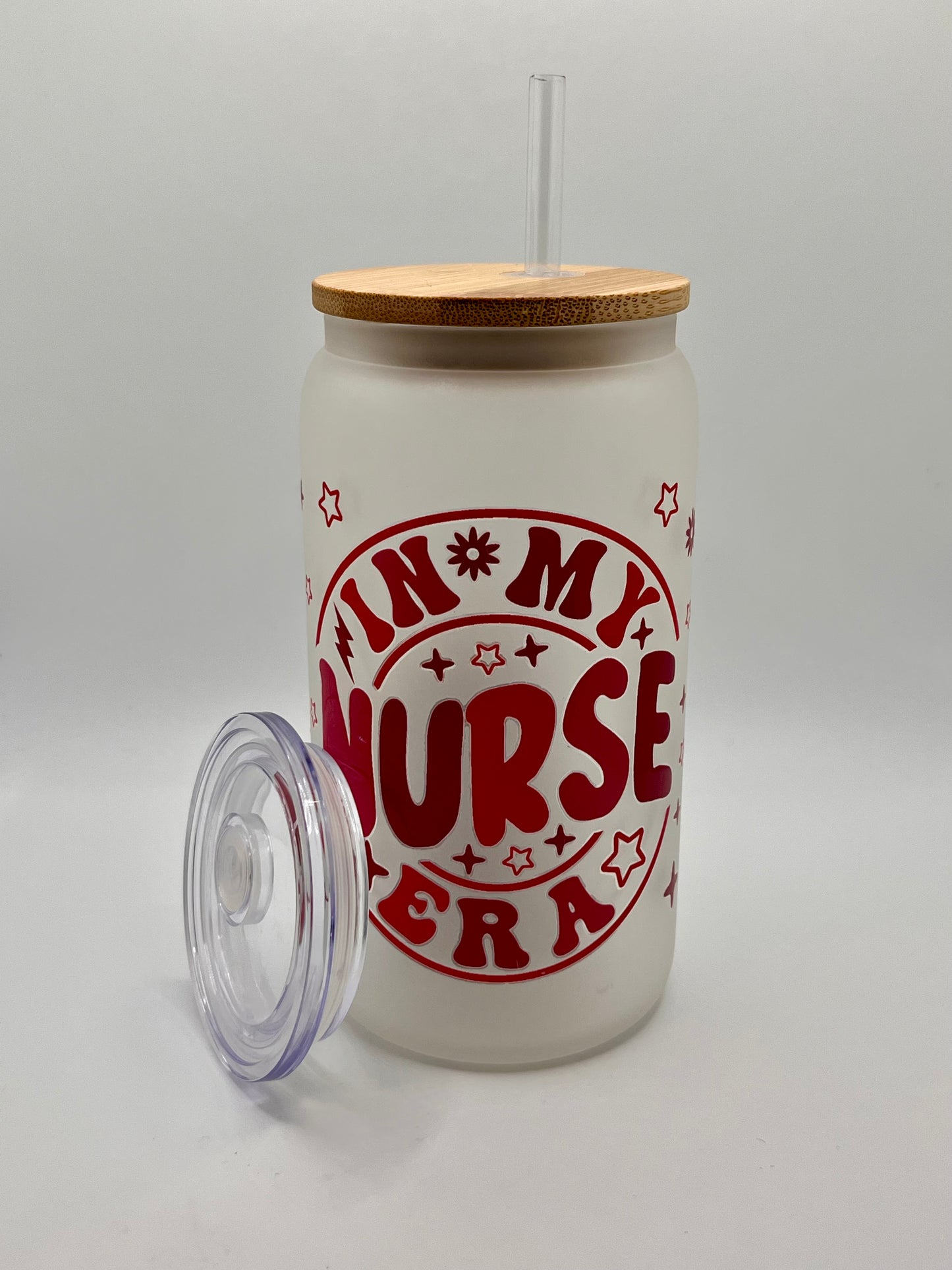 Ready to Ship Custom 16oz Frosted Glass Cup- BOGO 50% SALE