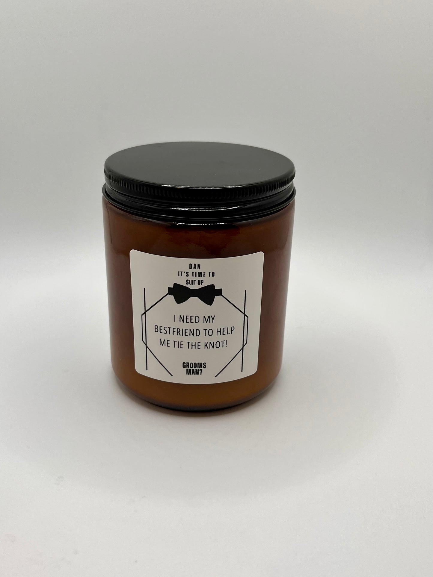 Will You Be My Groomsman Proposal Candle (Made to Order 4-6 weeks processing time) PLEASE READ PRODUCT DESCRIPTION