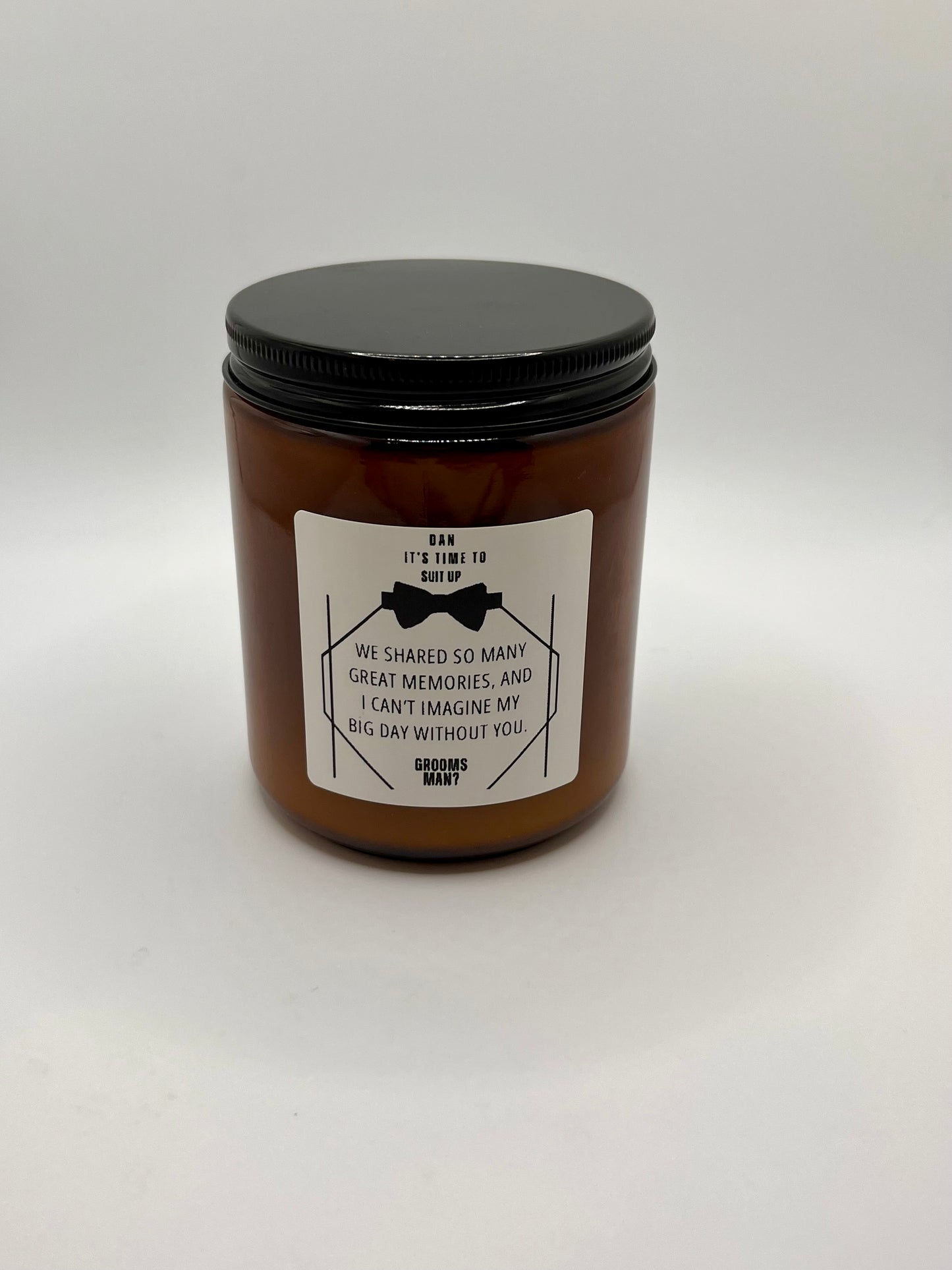 Will You Be My Groomsman Proposal Candle (Made to Order 4-6 weeks processing time) PLEASE READ PRODUCT DESCRIPTION