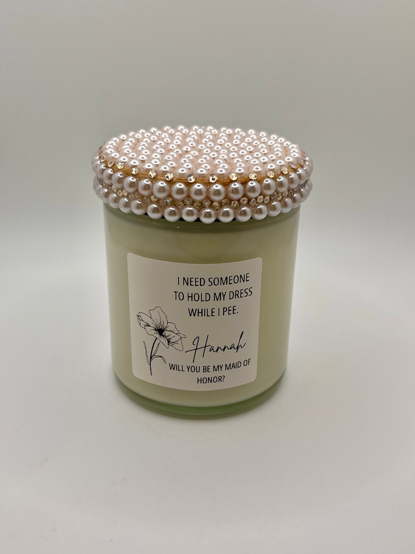 Maid of Honor Proposal Candle (Made to Order 4-6 weeks processing time) PLEASE READ PRODUCT DESCRIPTION