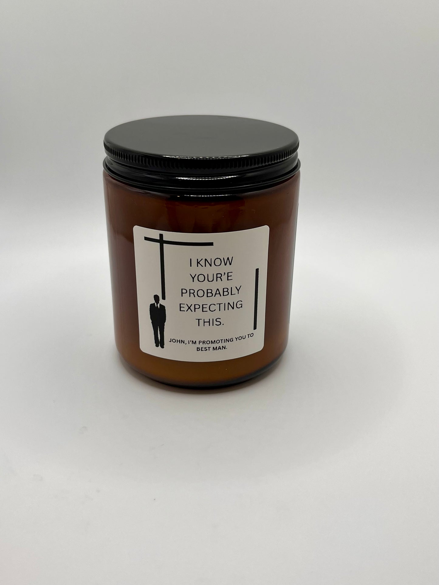 Best Man Proposal Candle ((Made to Order 4-6 weeks processing time) PLEASE READ PRODUCT DESCRIPTION