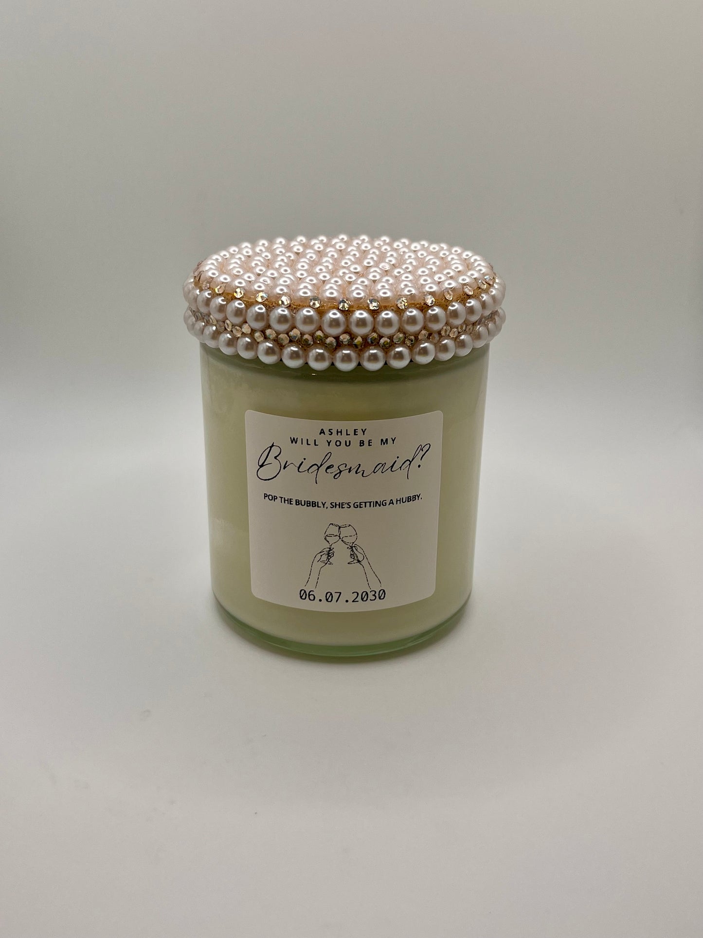 Will You Be My Bridesmaid Proposal Candle (Made to Order 4-6 weeks processing time) PLEASE READ PRODUCT DESCRIPTION
