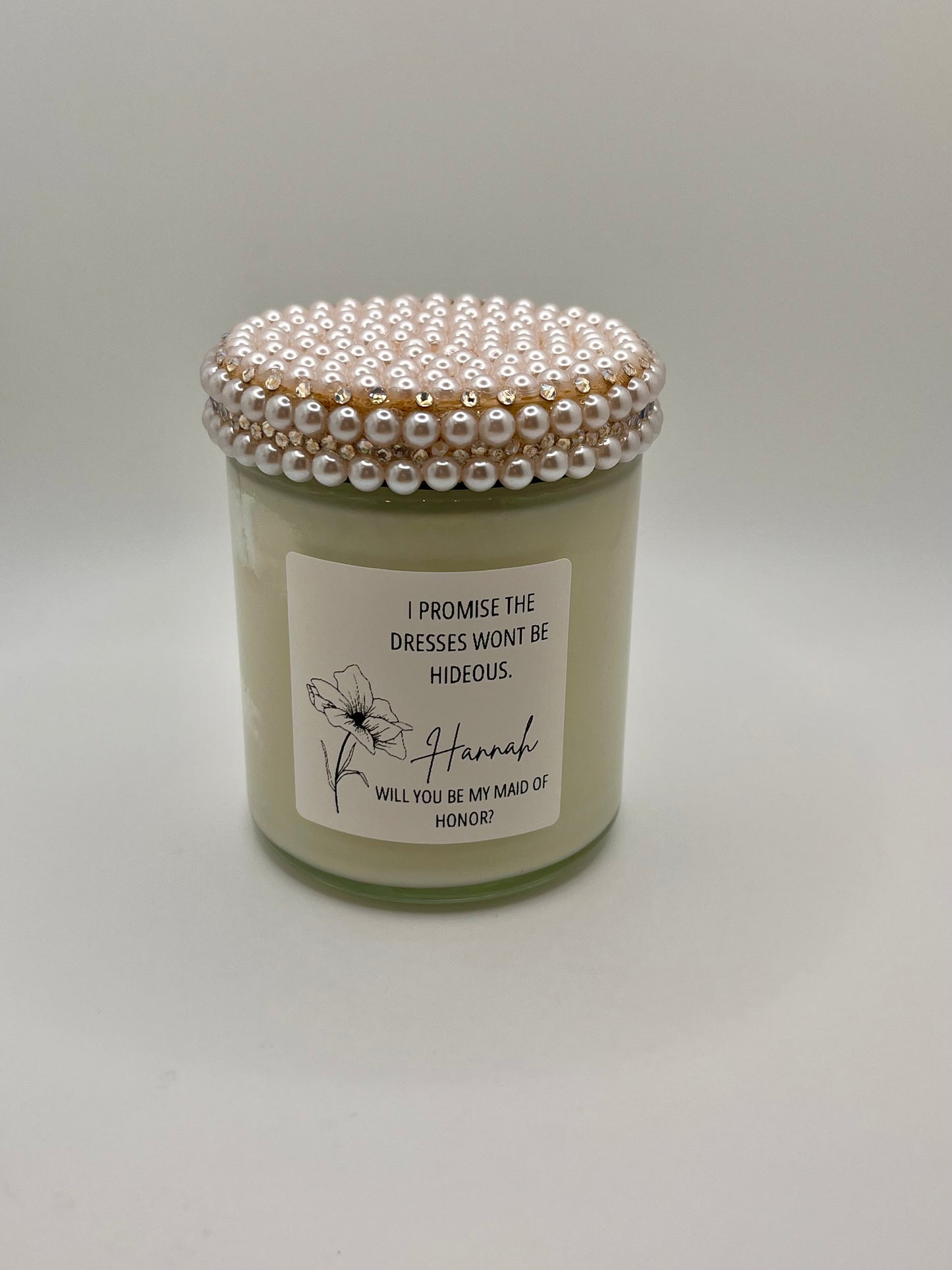 Maid of Honor Proposal Candle (Made to Order 4-6 weeks processing time) PLEASE READ PRODUCT DESCRIPTION