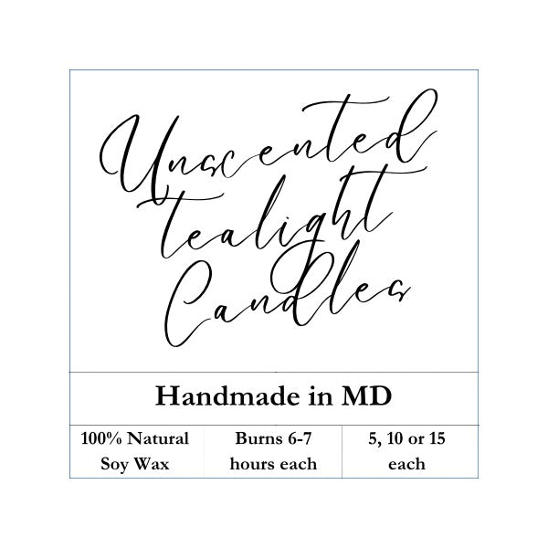 Unscented Tealight Candles 5/10/15