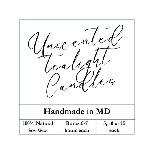 Unscented Tealight Candles 5/10/15