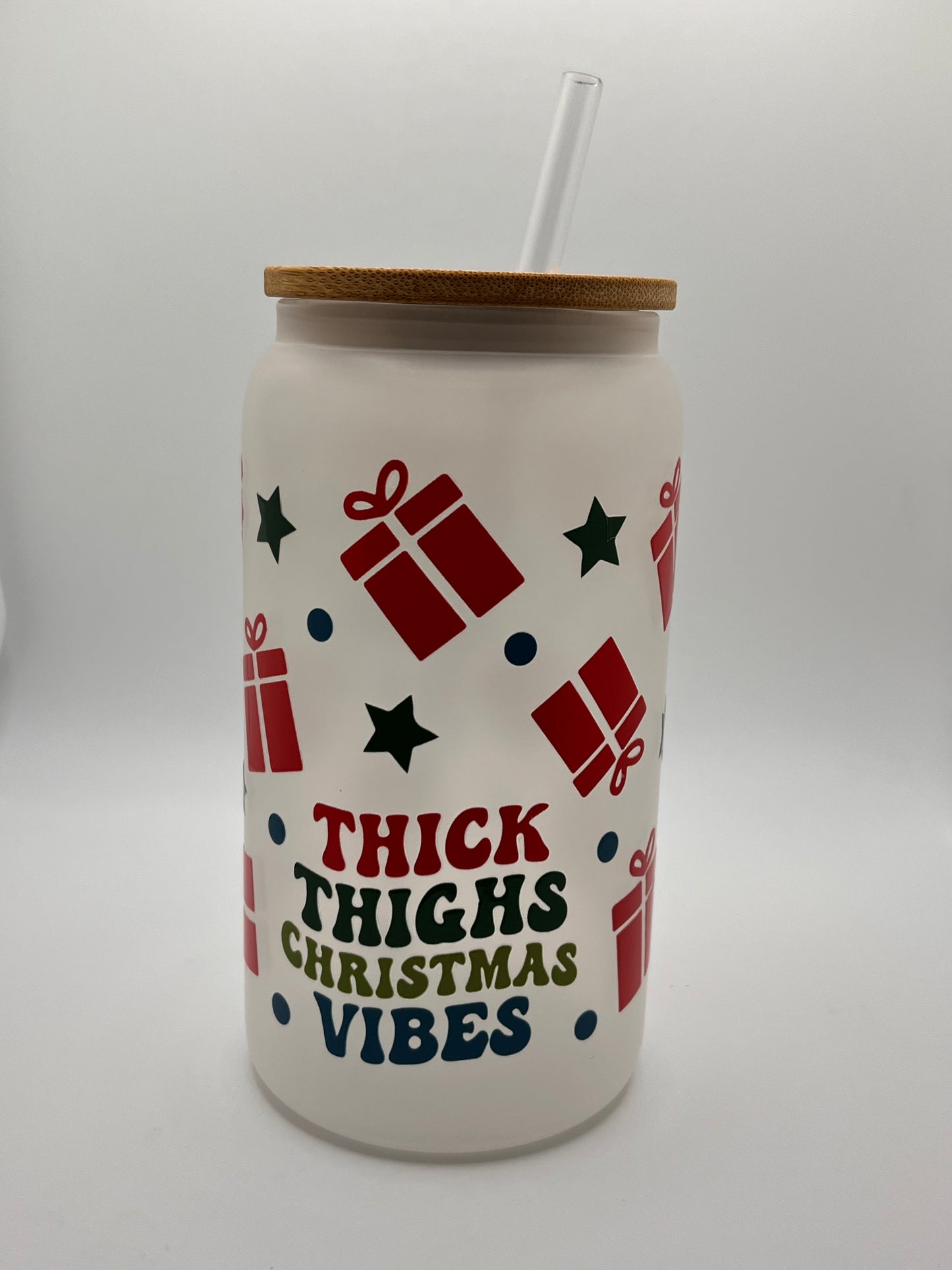 Ready to Ship Custom 16oz Frosted Glass Cup- BOGO 50% SALE