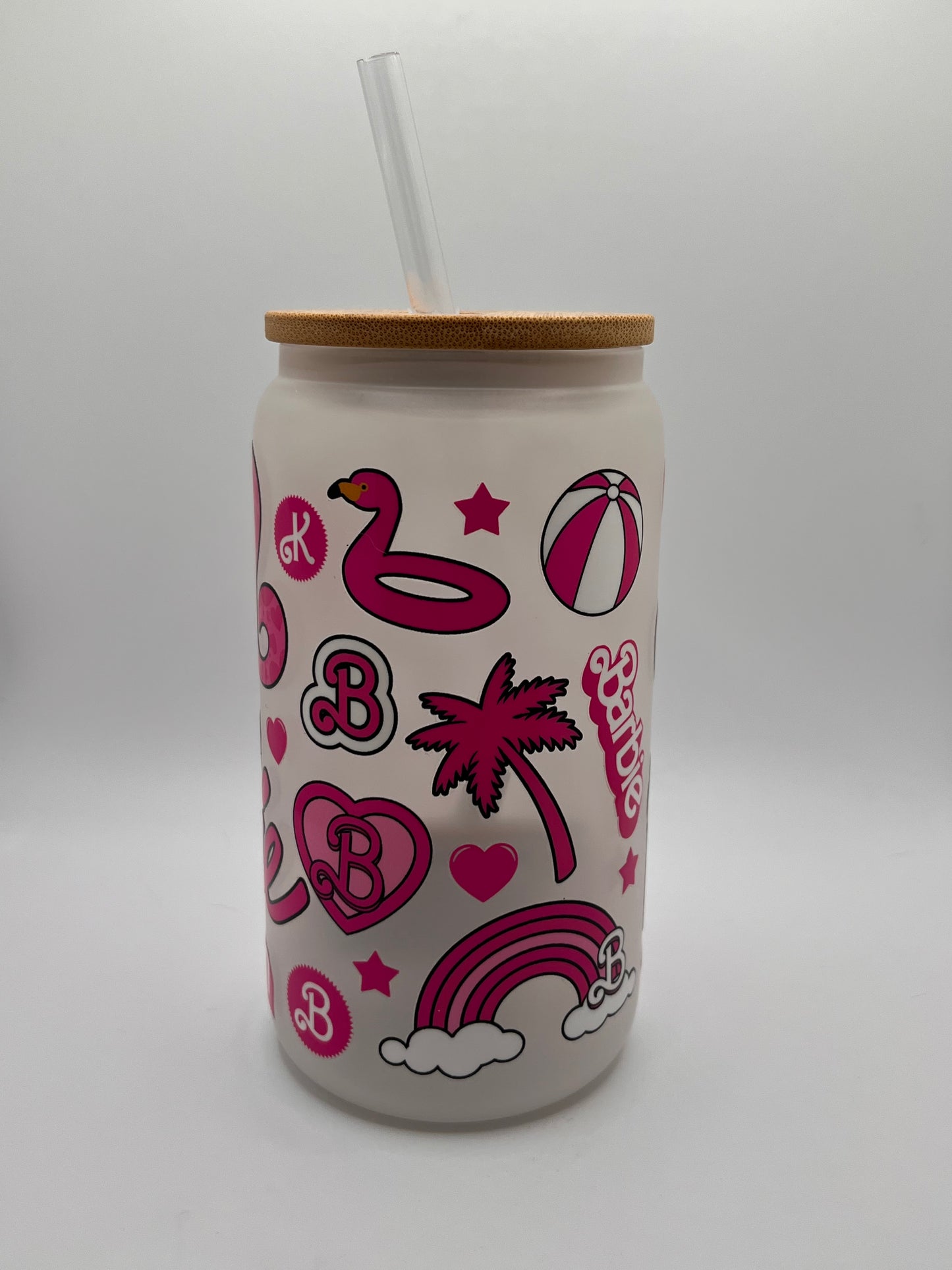 Ready to Ship Custom 16oz Frosted Glass Cup- BOGO 50% SALE