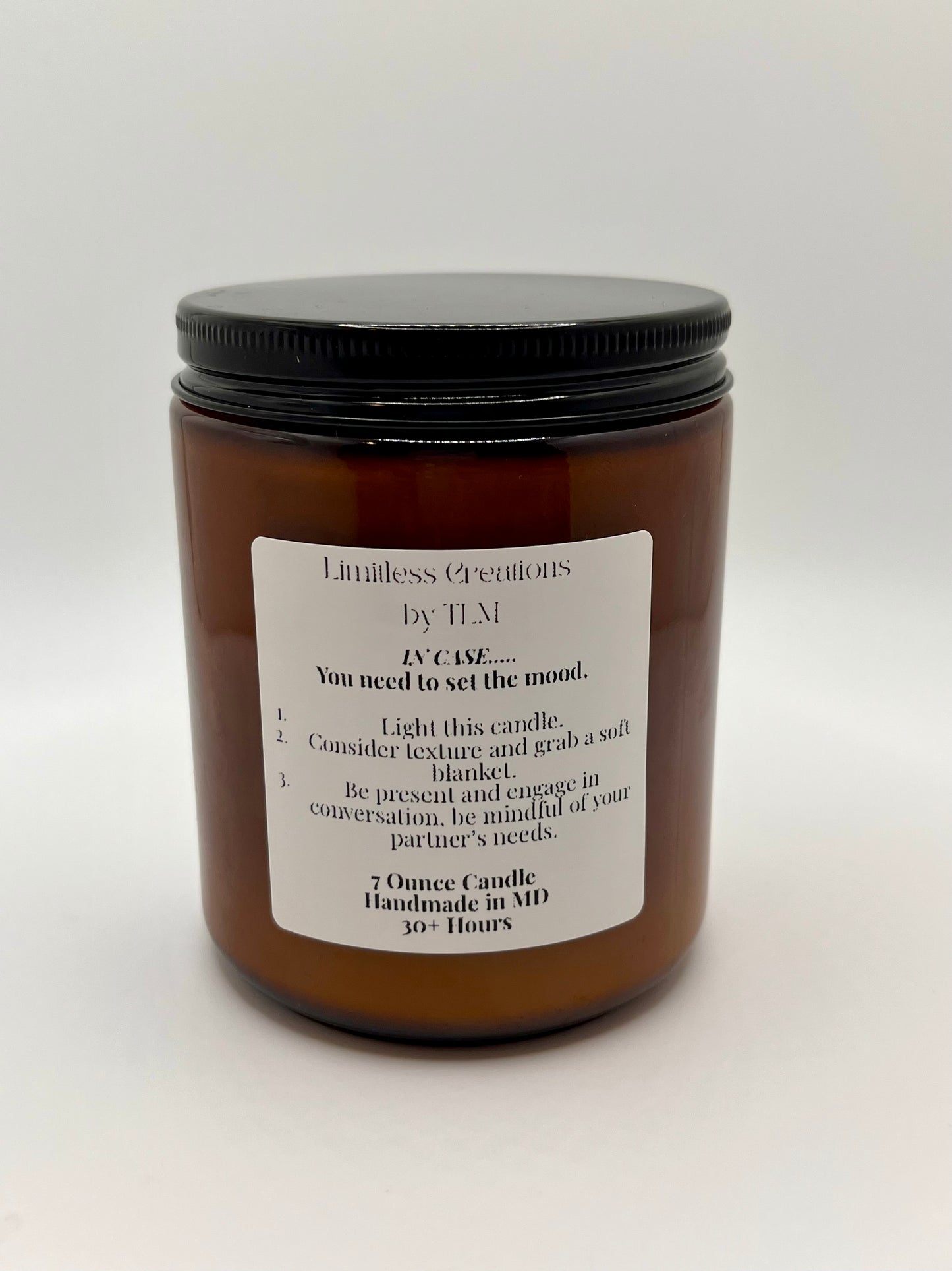 "IN CASE" 7oz Candles (Made to Order) PLEASE READ PRODUCT DESCRIPTION