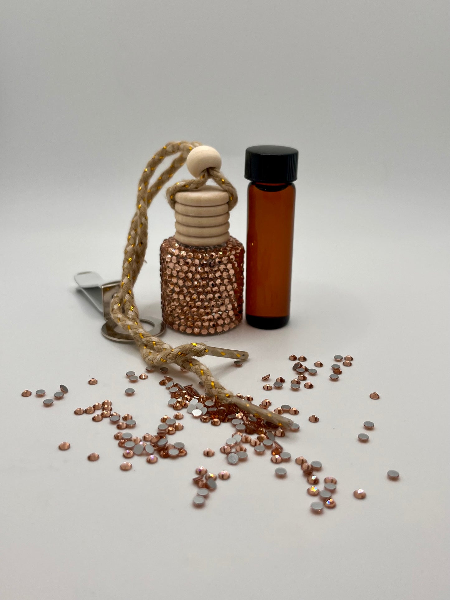 8ml Bedazzled Car Freshener Diffuser with 1 refill-Vent Clip (Made to Order: 4-6 Weeks Processing Time) PLEASE READ DESCRIPTION)