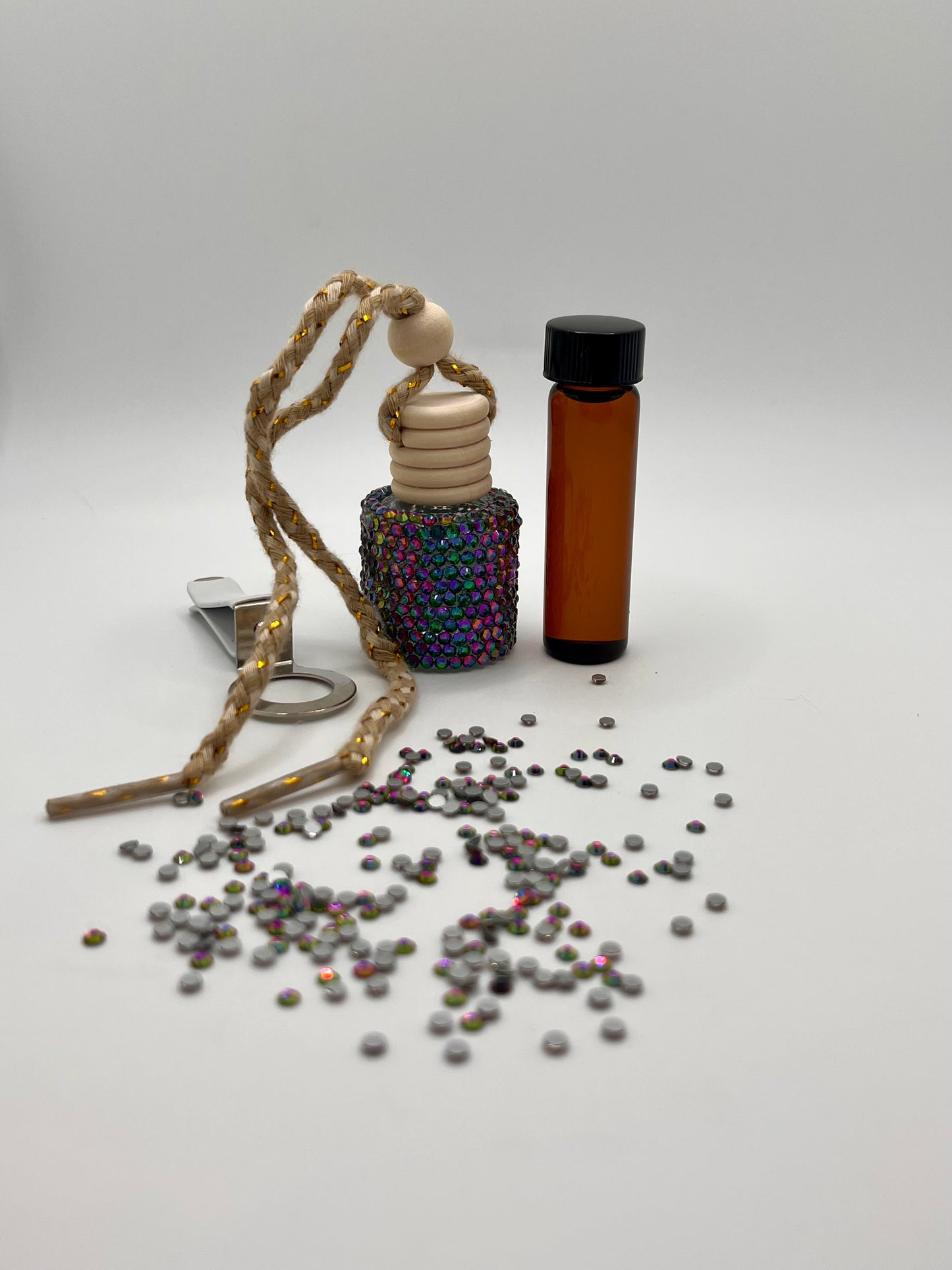 8ml Bedazzled Car Freshener Diffuser with 1 refill-Vent Clip (Made to Order: 4-6 Weeks Processing Time) PLEASE READ DESCRIPTION)