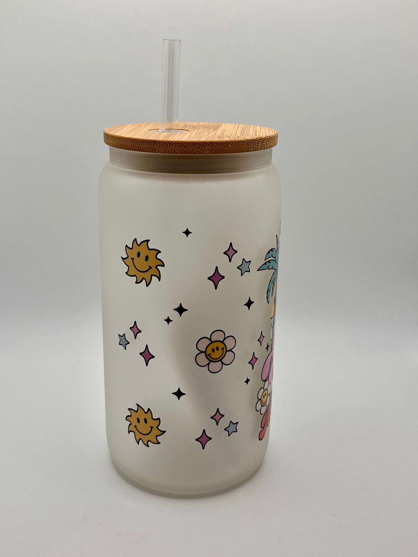 Ready to Ship Custom 16oz Frosted Glass Cup- BOGO 50% SALE
