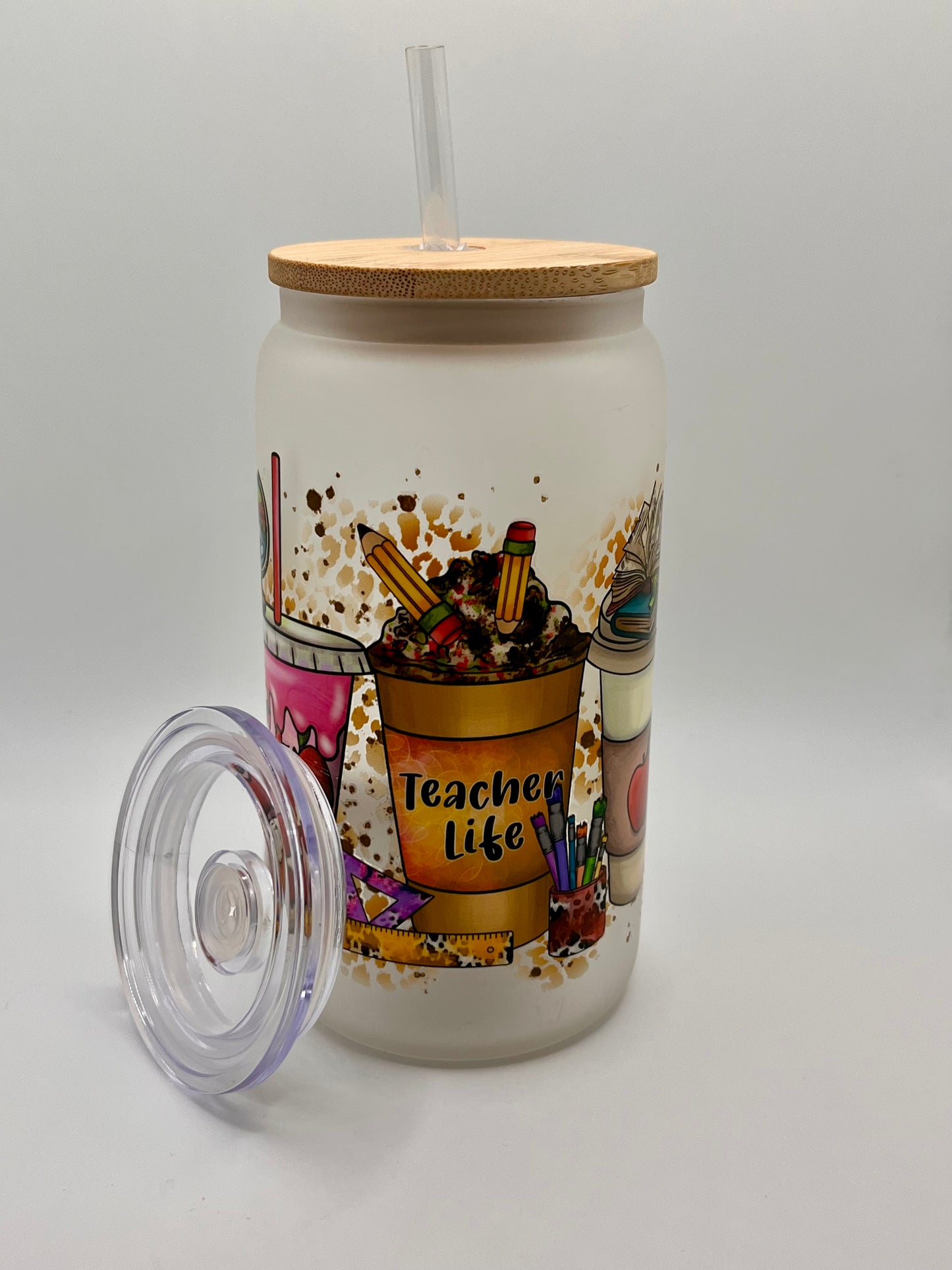 Ready to Ship Custom 16oz Frosted Glass Cup- BOGO 50% SALE