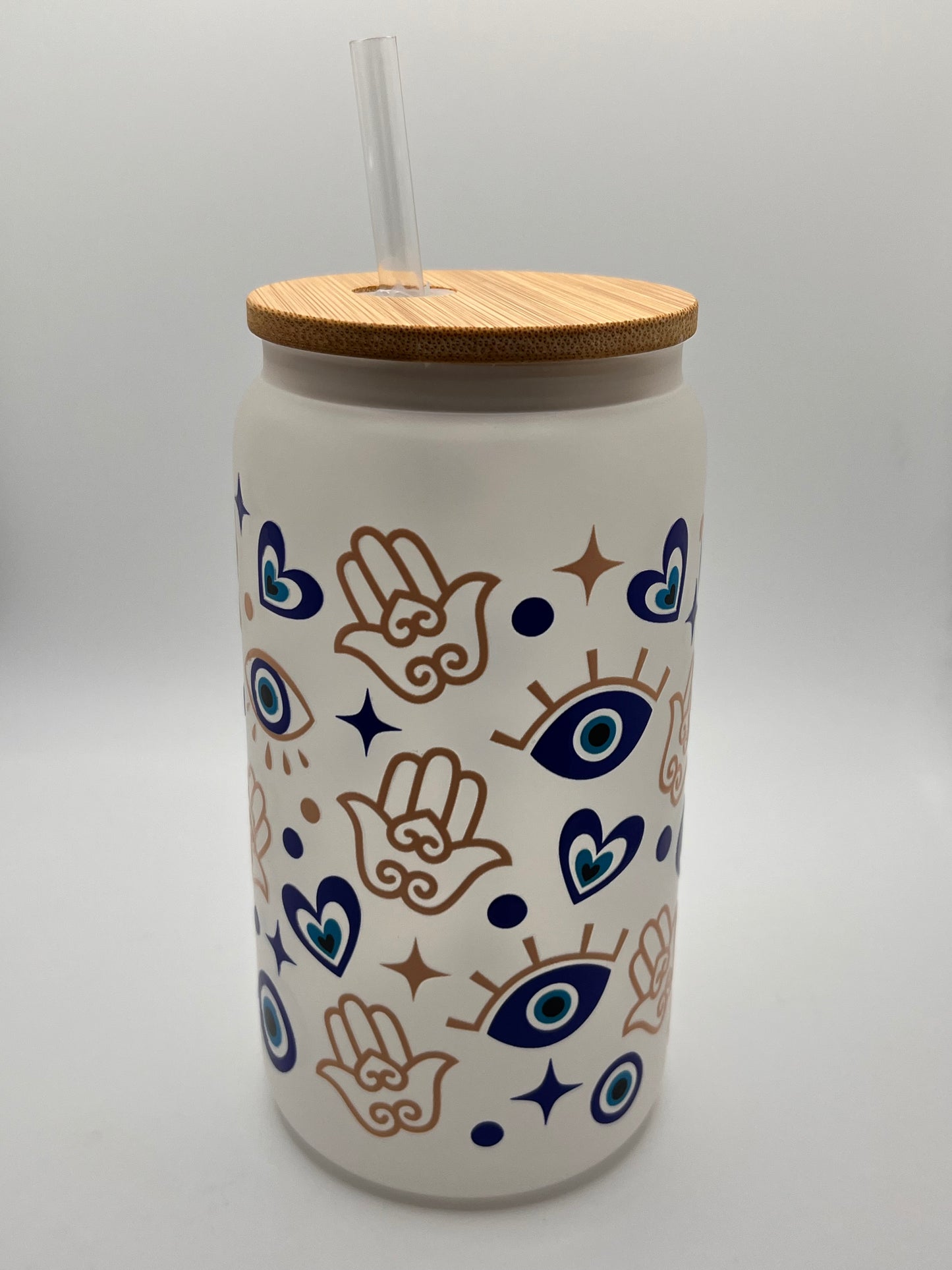 Ready to Ship Custom 16oz Frosted Glass Cup- BOGO 50% SALE