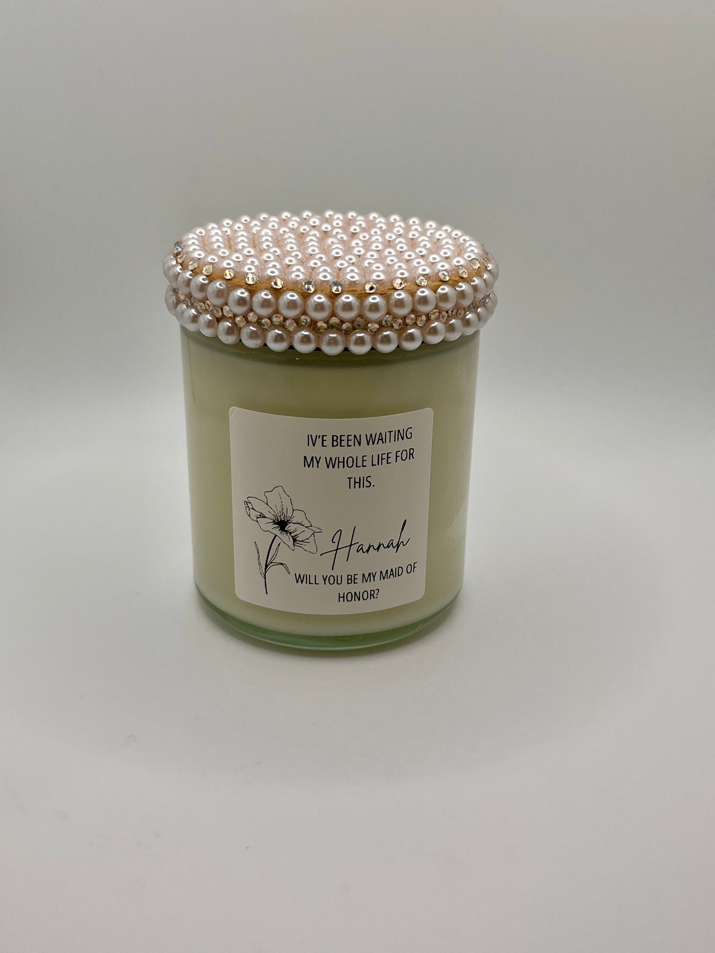 Maid of Honor Proposal Candle (Made to Order 4-6 weeks processing time) PLEASE READ PRODUCT DESCRIPTION
