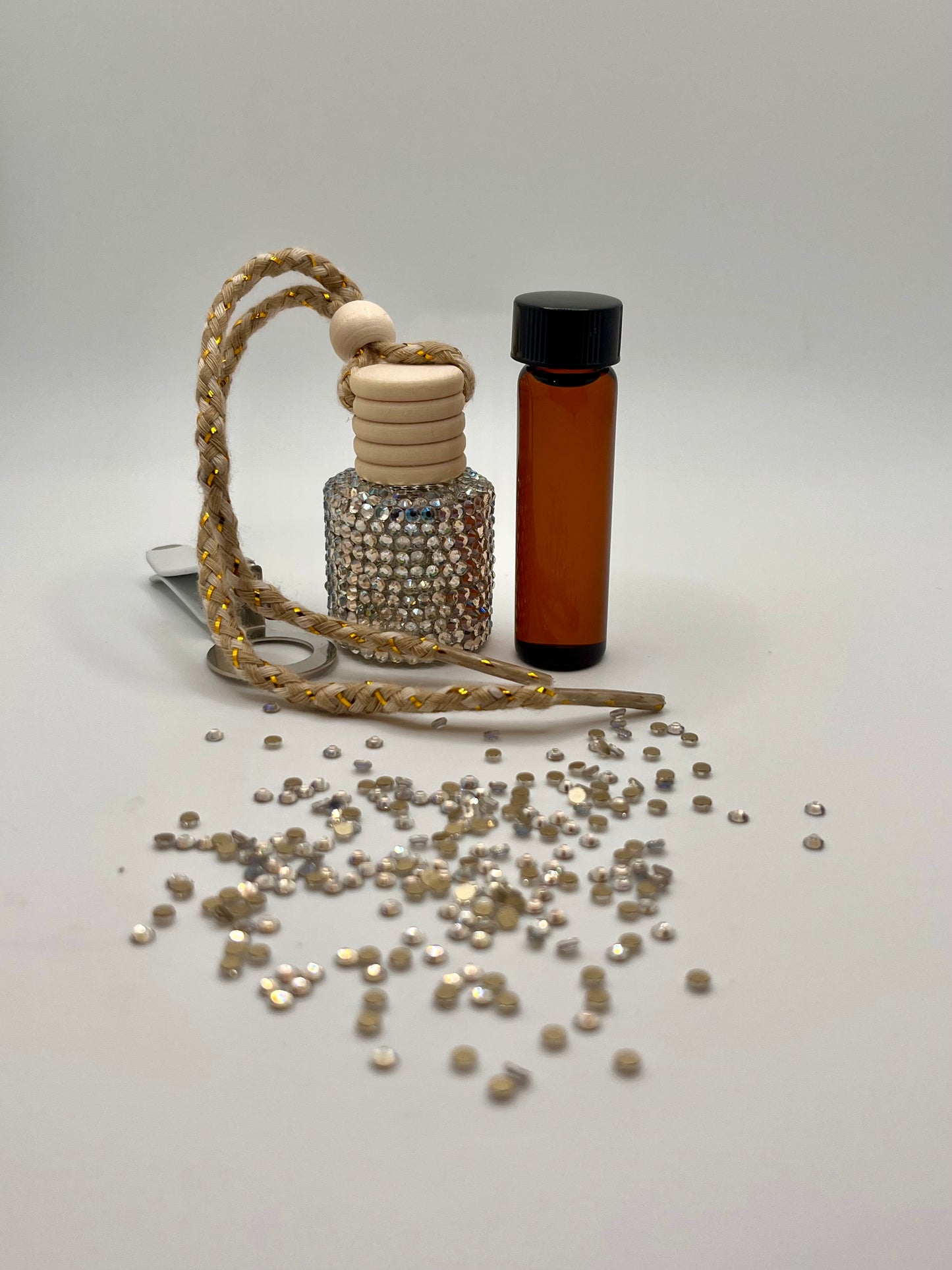 8ml Bedazzled Car Freshener Diffuser with 1 refill-Vent Clip (Made to Order: 4-6 Weeks Processing Time) PLEASE READ DESCRIPTION)