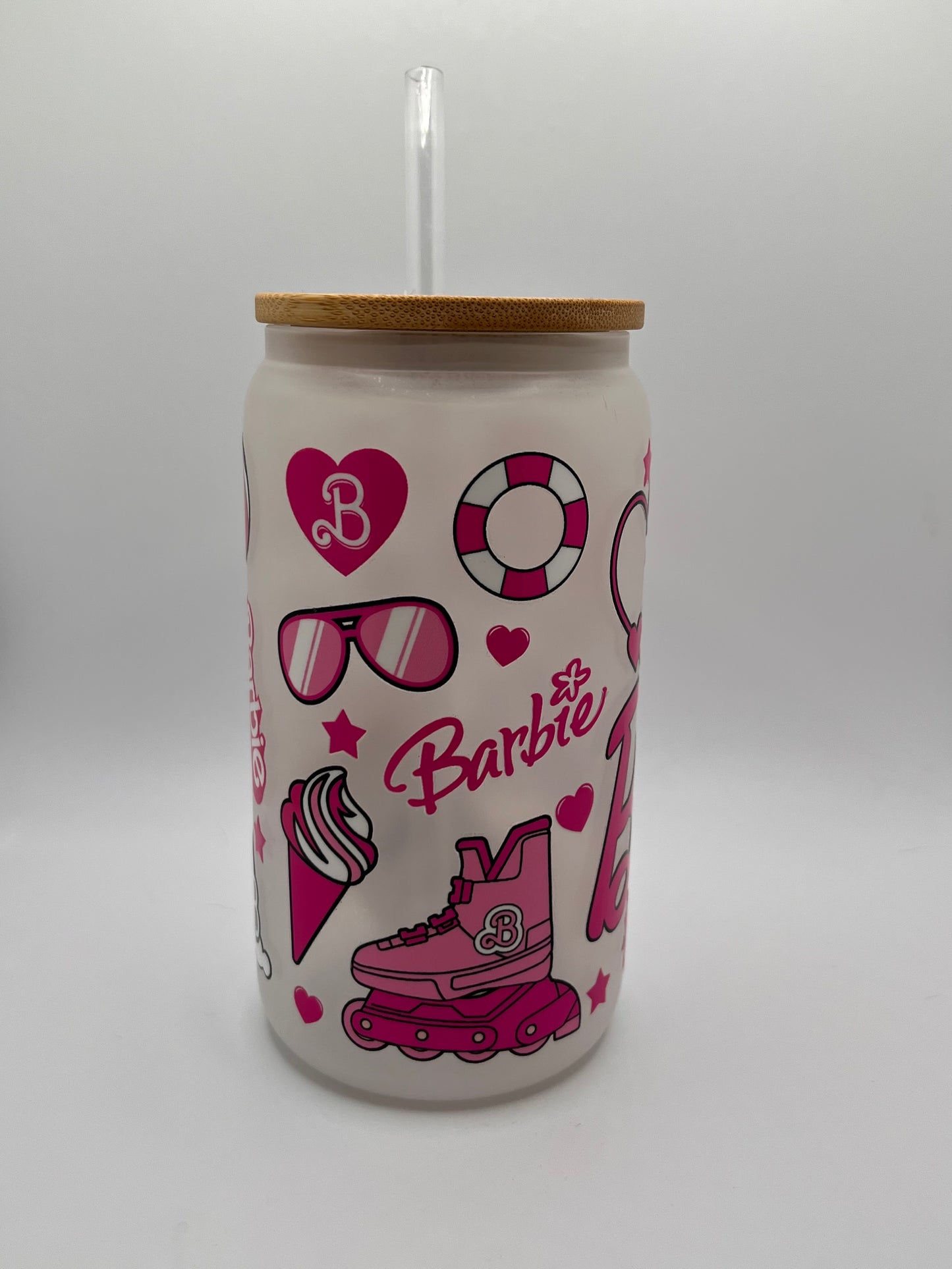 Ready to Ship Custom 16oz Frosted Glass Cup- BOGO 50% SALE