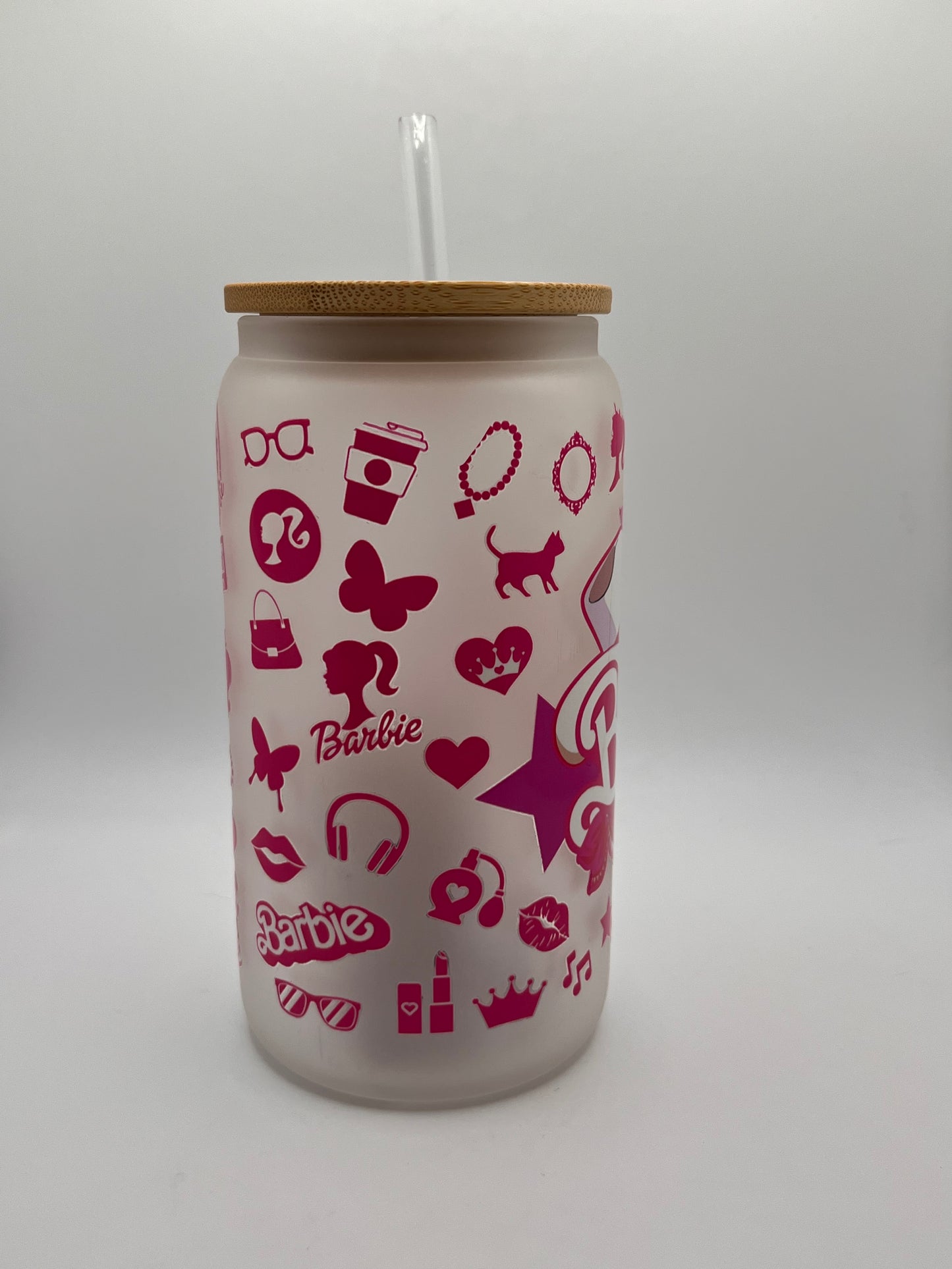 Ready to Ship Custom 16oz Frosted Glass Cup- BOGO 50% SALE