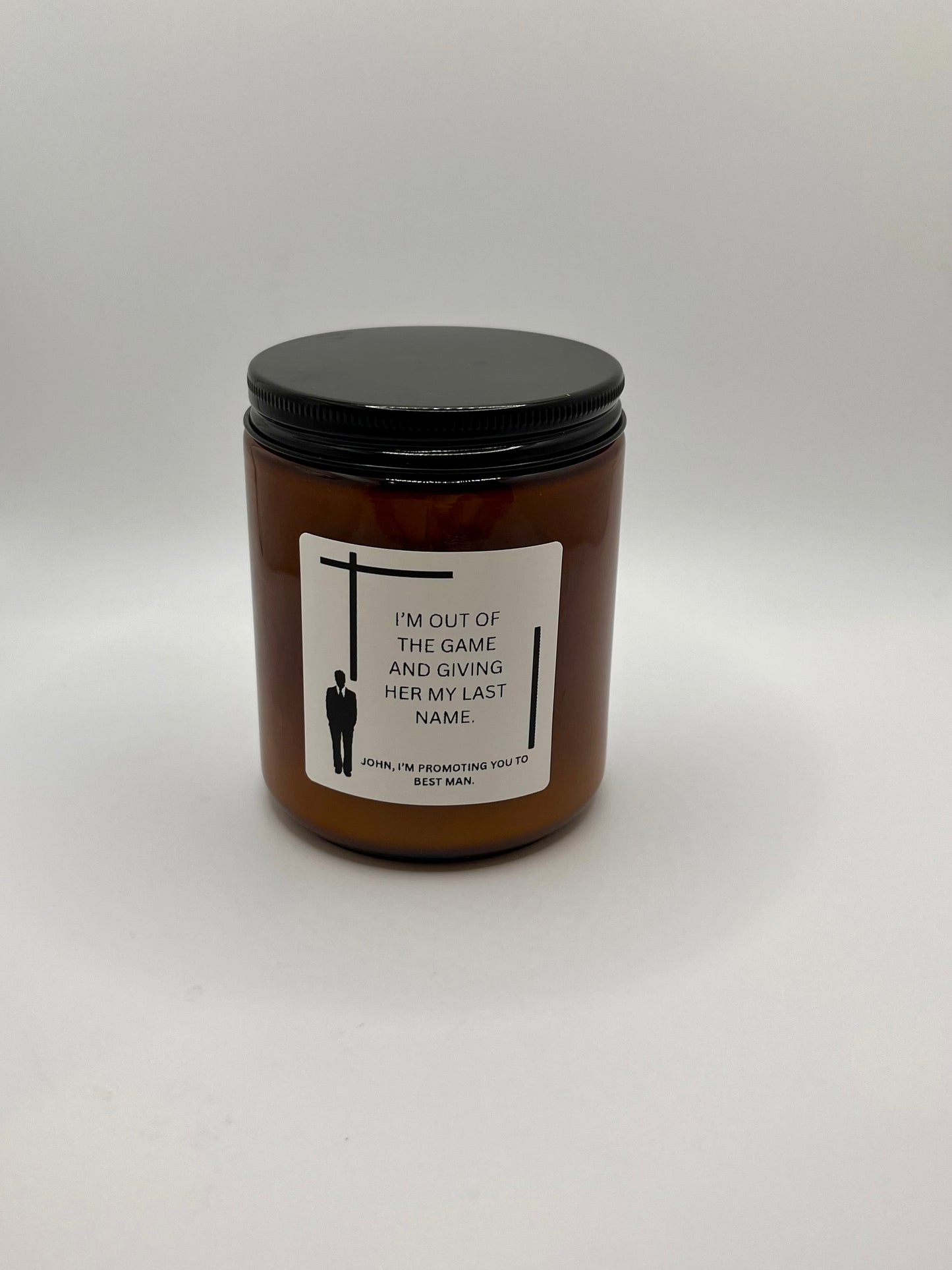 Best Man Proposal Candle ((Made to Order 4-6 weeks processing time) PLEASE READ PRODUCT DESCRIPTION