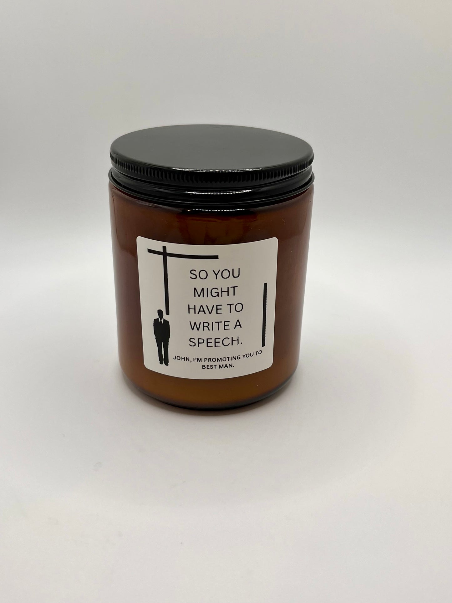 Best Man Proposal Candle ((Made to Order 4-6 weeks processing time) PLEASE READ PRODUCT DESCRIPTION