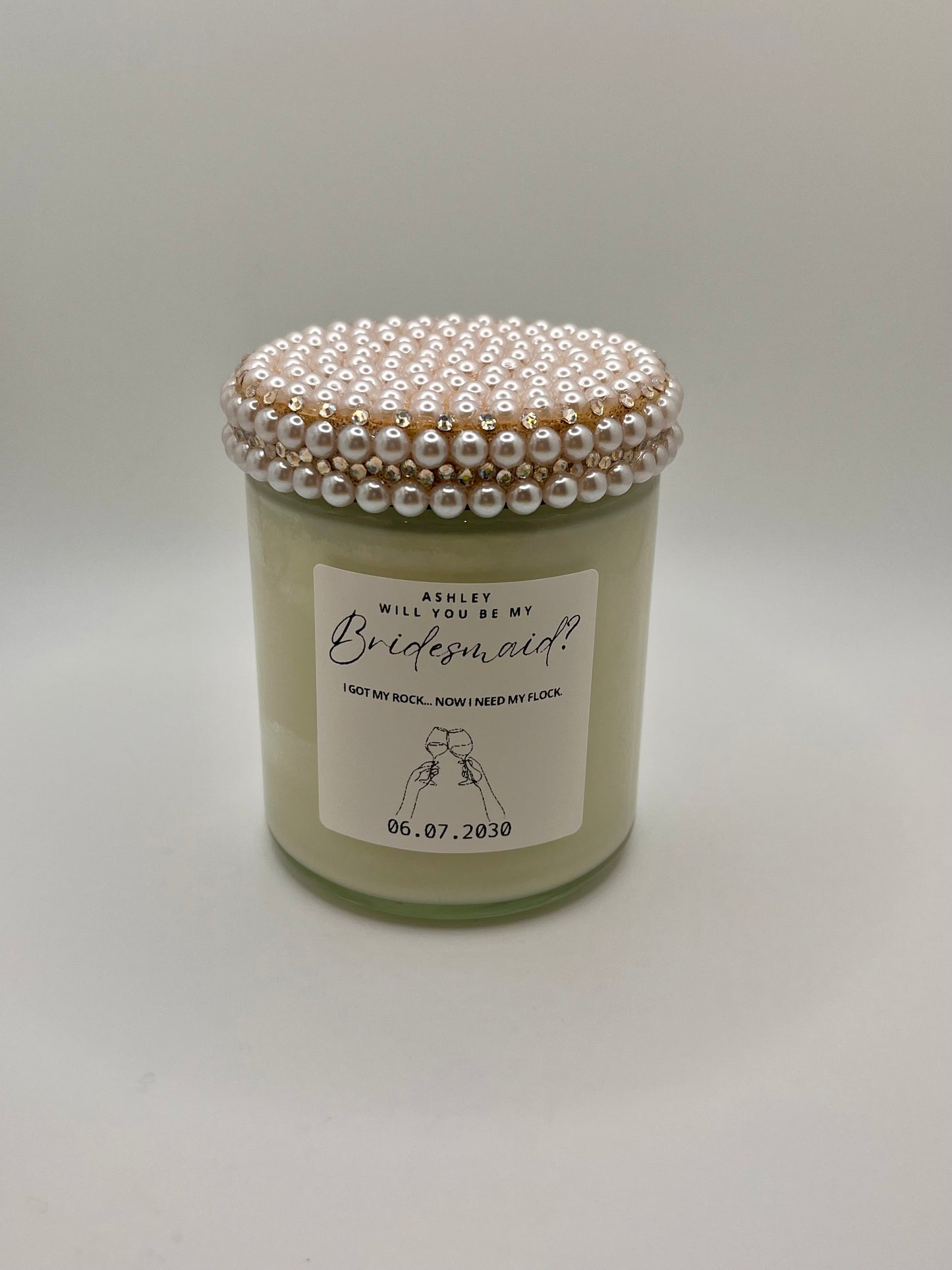 Will You Be My Bridesmaid Proposal Candle (Made to Order 4-6 weeks processing time) PLEASE READ PRODUCT DESCRIPTION