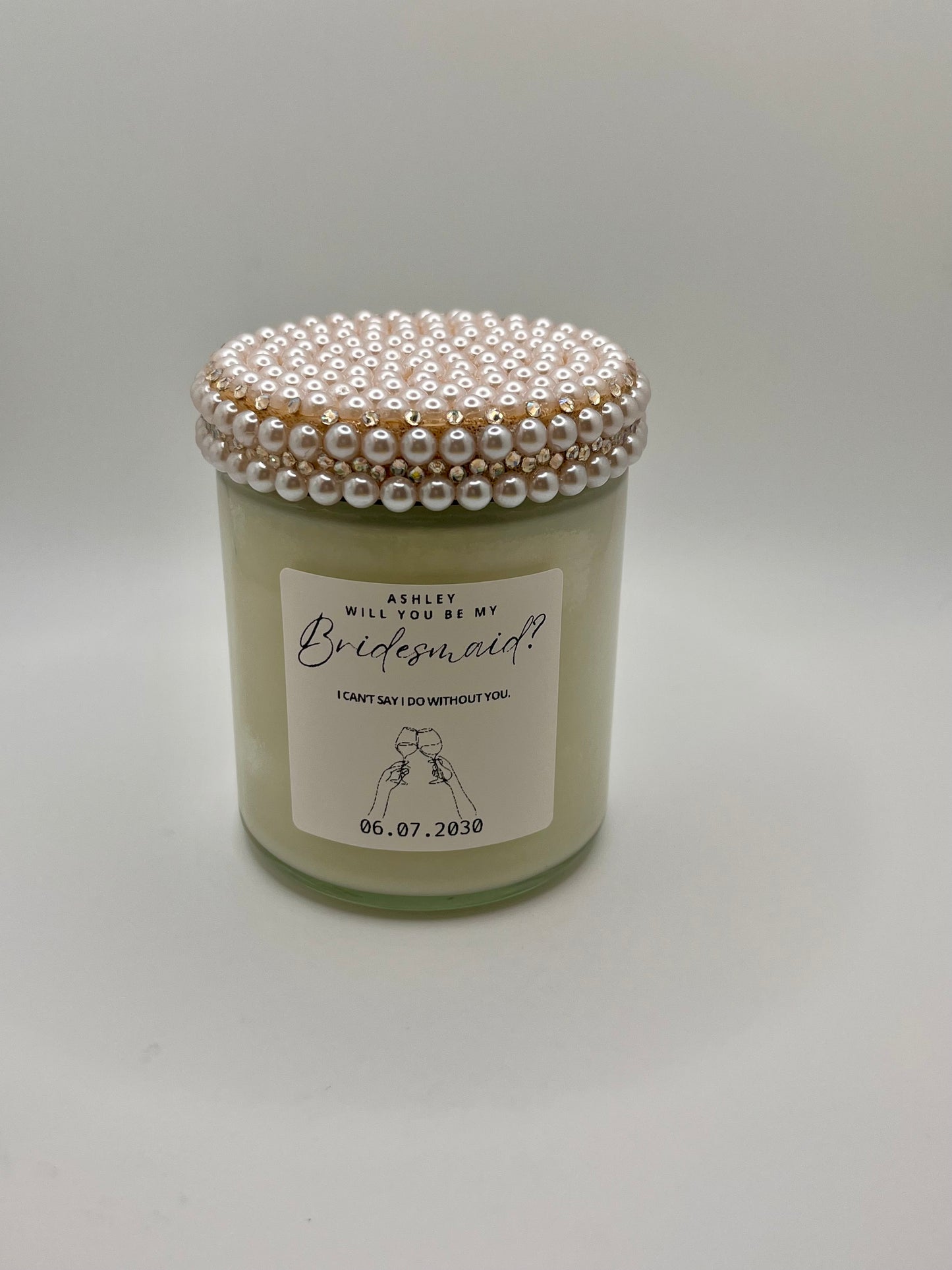 Will You Be My Bridesmaid Proposal Candle (Made to Order 4-6 weeks processing time) PLEASE READ PRODUCT DESCRIPTION