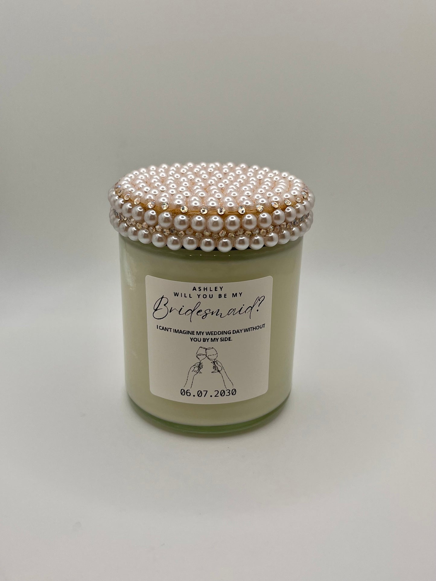 Will You Be My Bridesmaid Proposal Candle (Made to Order 4-6 weeks processing time) PLEASE READ PRODUCT DESCRIPTION