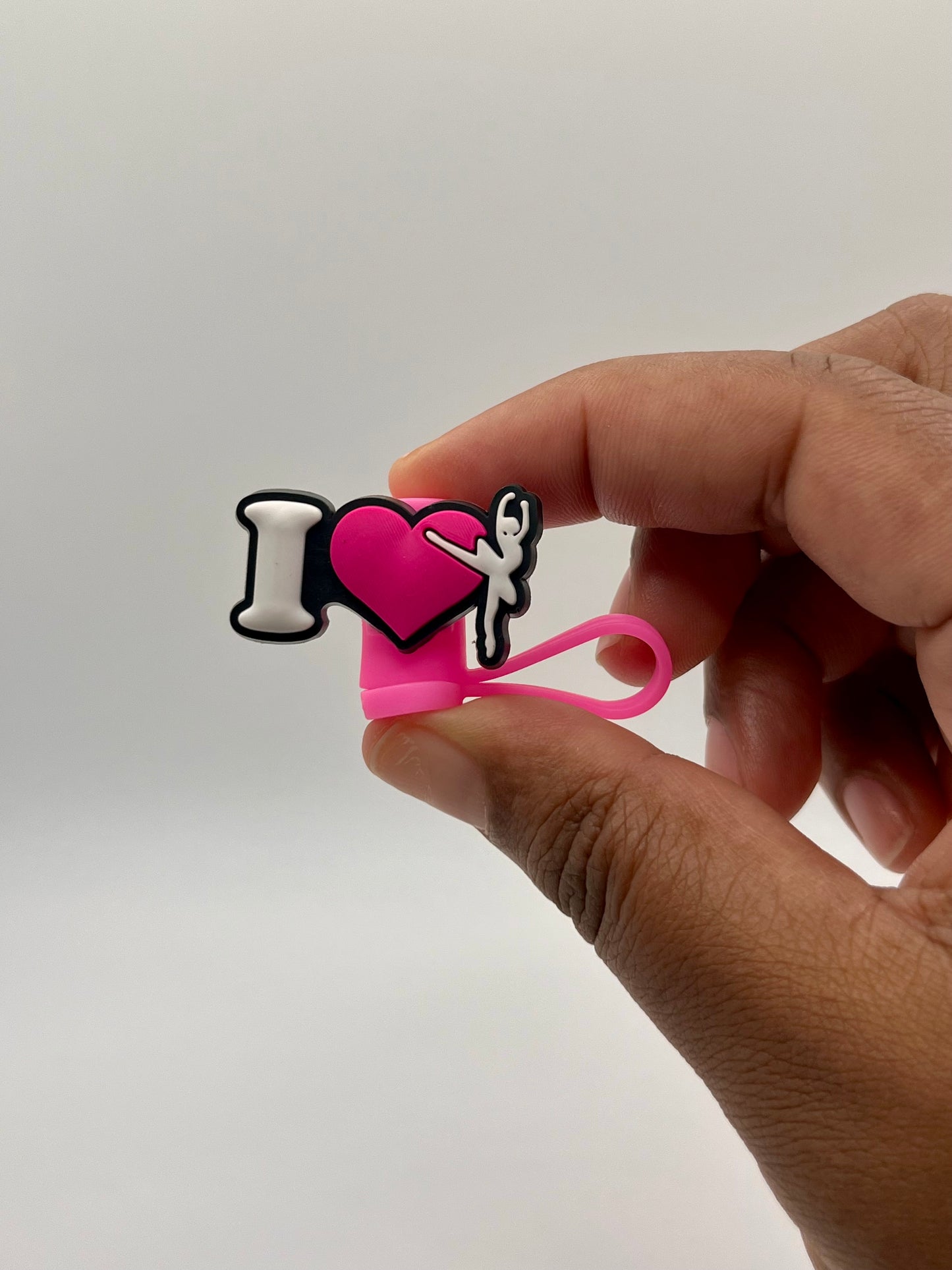 8mm Straw Topper with Glass Straw