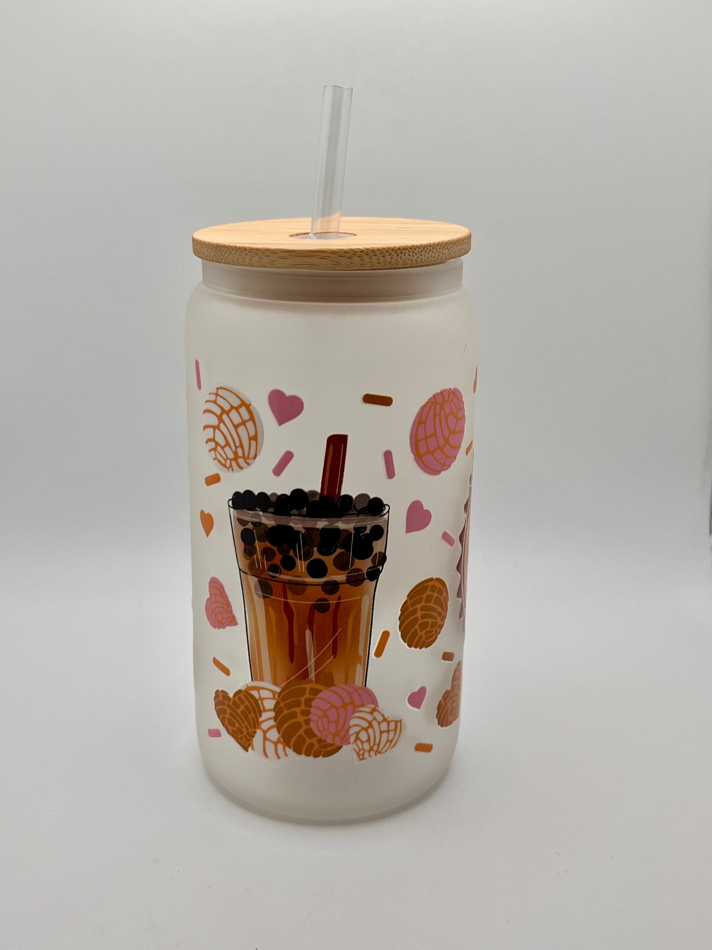 Ready to Ship Custom 16oz Frosted Glass Cup- BOGO 50% SALE