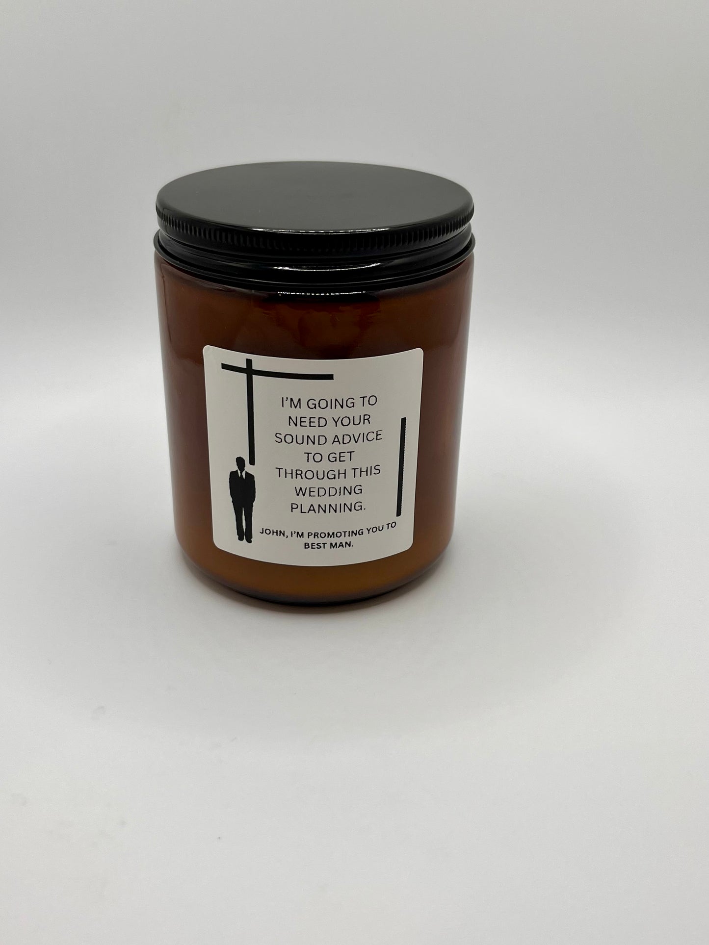 Best Man Proposal Candle ((Made to Order 4-6 weeks processing time) PLEASE READ PRODUCT DESCRIPTION