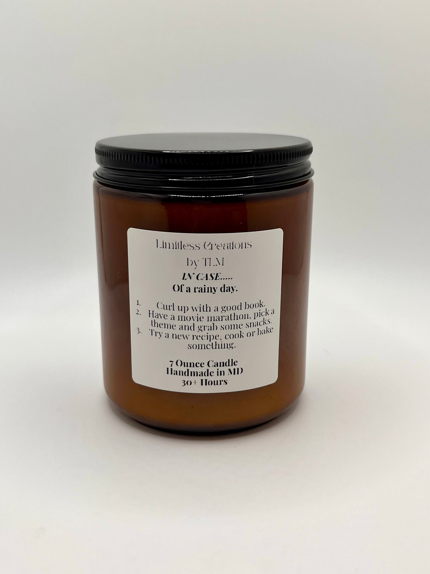 "IN CASE" 7oz Candles (Made to Order) PLEASE READ PRODUCT DESCRIPTION