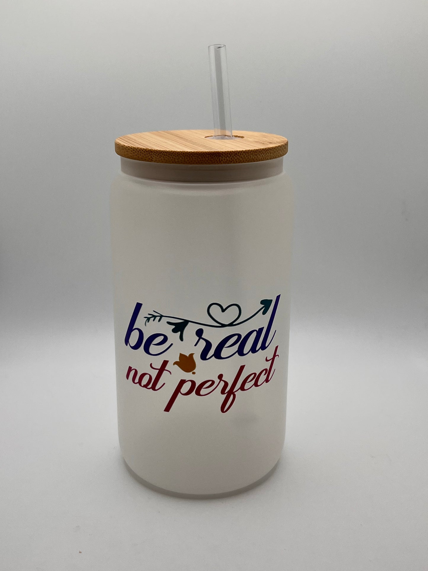 Ready to Ship Custom 16oz Frosted Glass Cup- BOGO 50% SALE