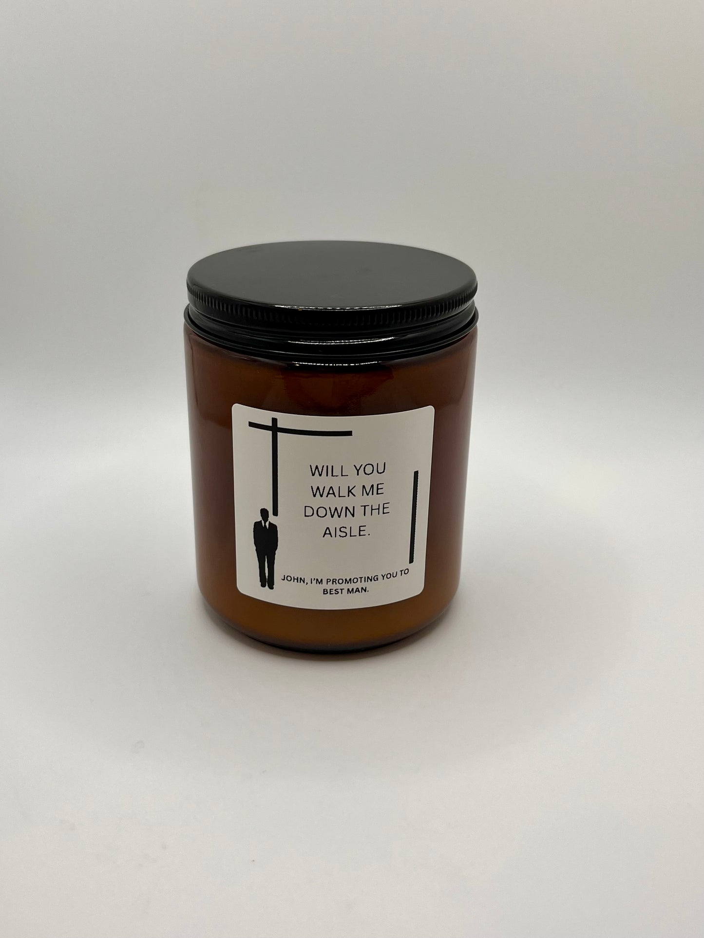 Best Man Proposal Candle ((Made to Order 4-6 weeks processing time) PLEASE READ PRODUCT DESCRIPTION
