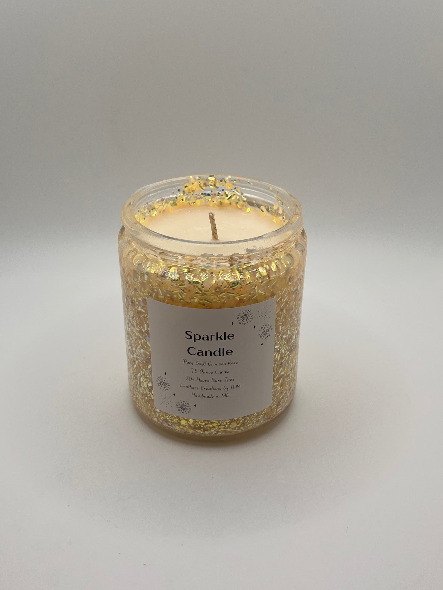 Sparkle Candle (Made to Order) PLEASE READ PRODUCT DESCRIPTION