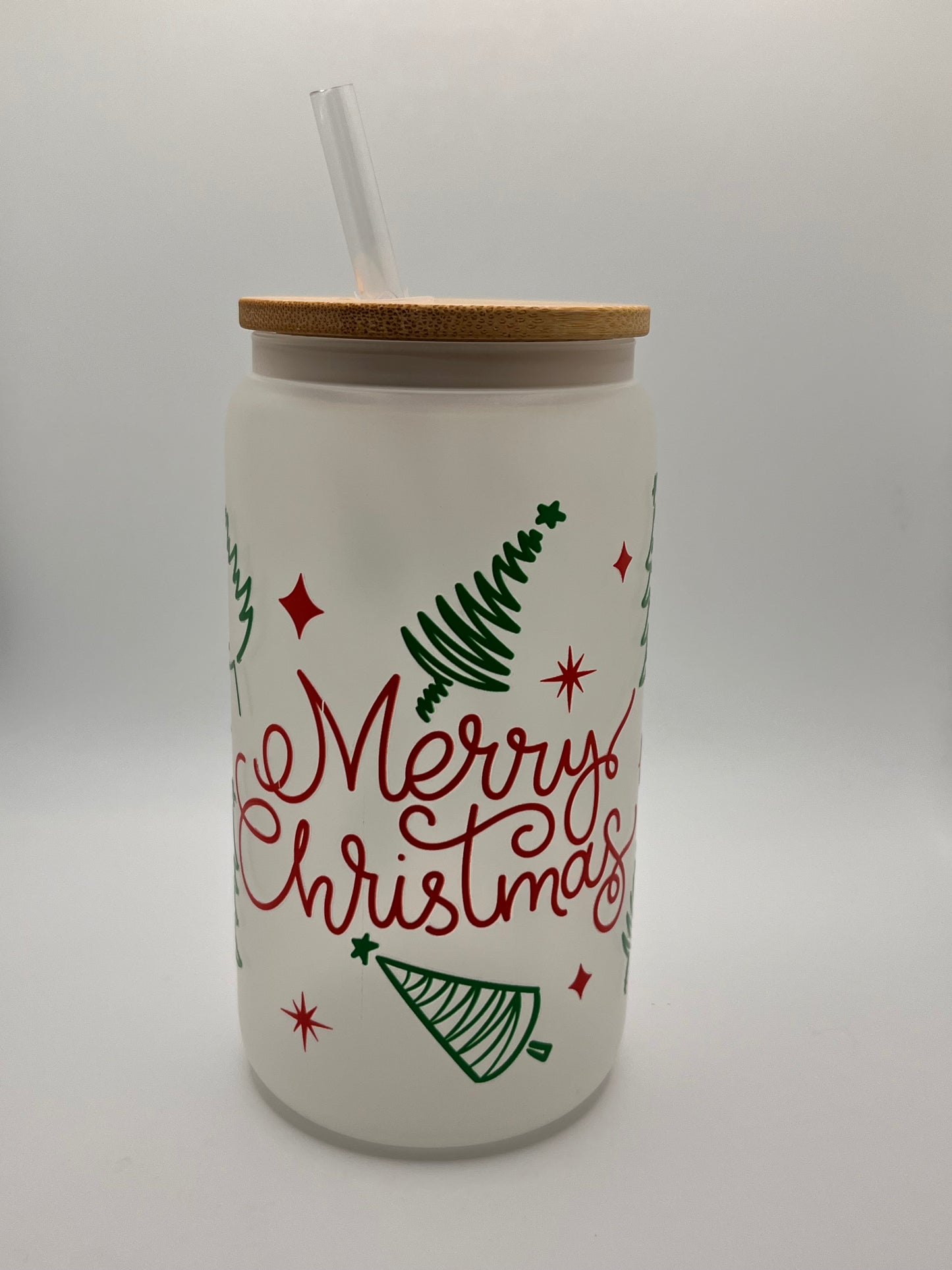 Ready to Ship Custom 16oz Frosted Glass Cup- BOGO 50% SALE