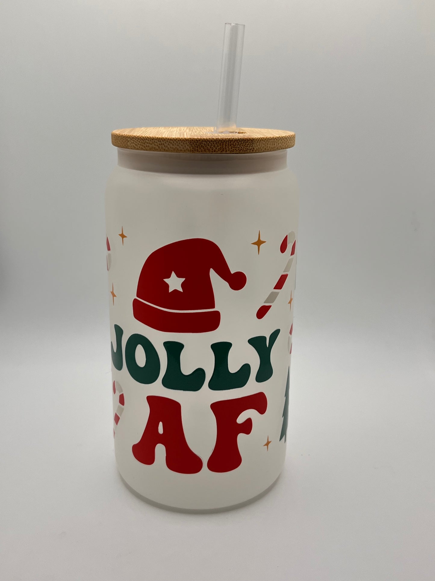 Ready to Ship Custom 16oz Frosted Glass Cup- BOGO 50% SALE