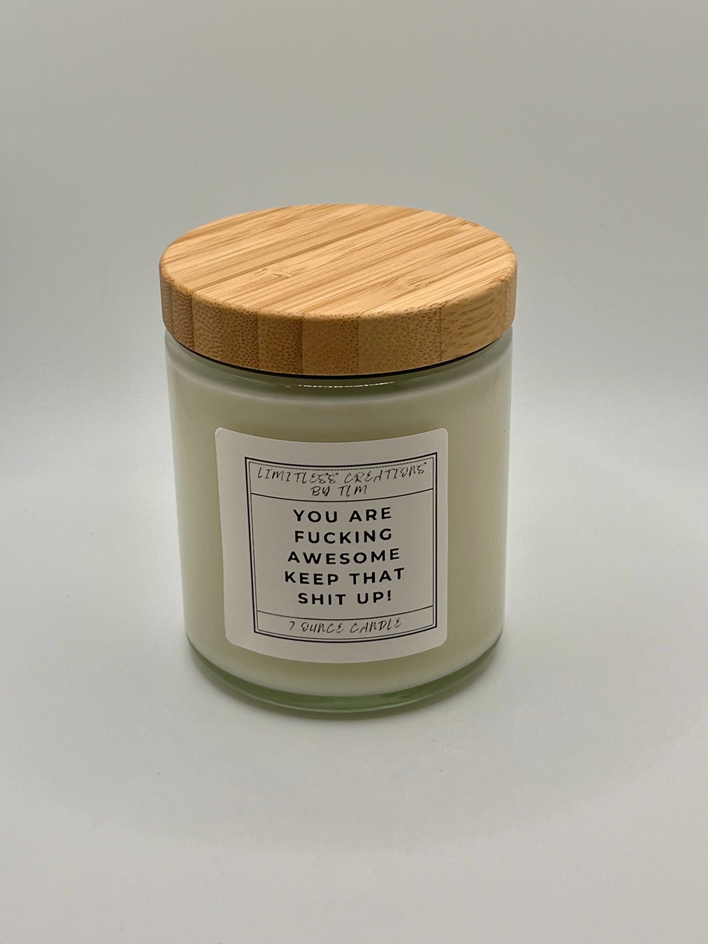 7oz Wickless Candles with Sayings (Made to Order) PLEASE READ DESCRIPTION