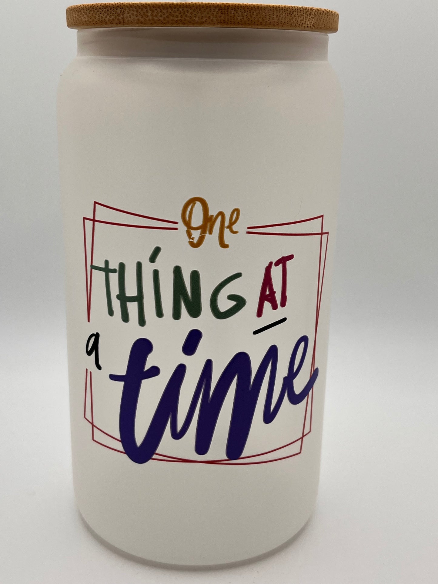 Oopsie Cups! 16 Ounce Frosted Glass- Ready to Ship 35% OFF SALE