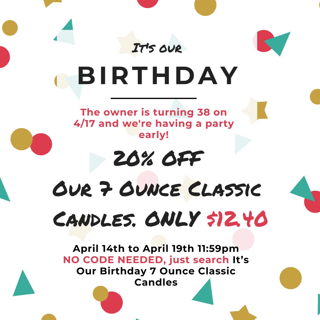 It's Our Birthday 7 Ounce Classic Candles