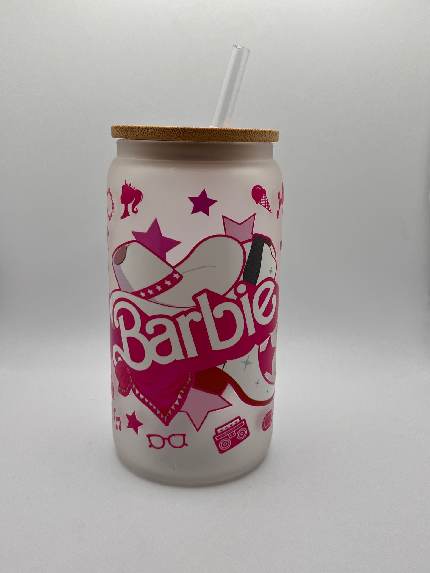 Ready to Ship Custom 16oz Frosted Glass Cup- BOGO 50% SALE