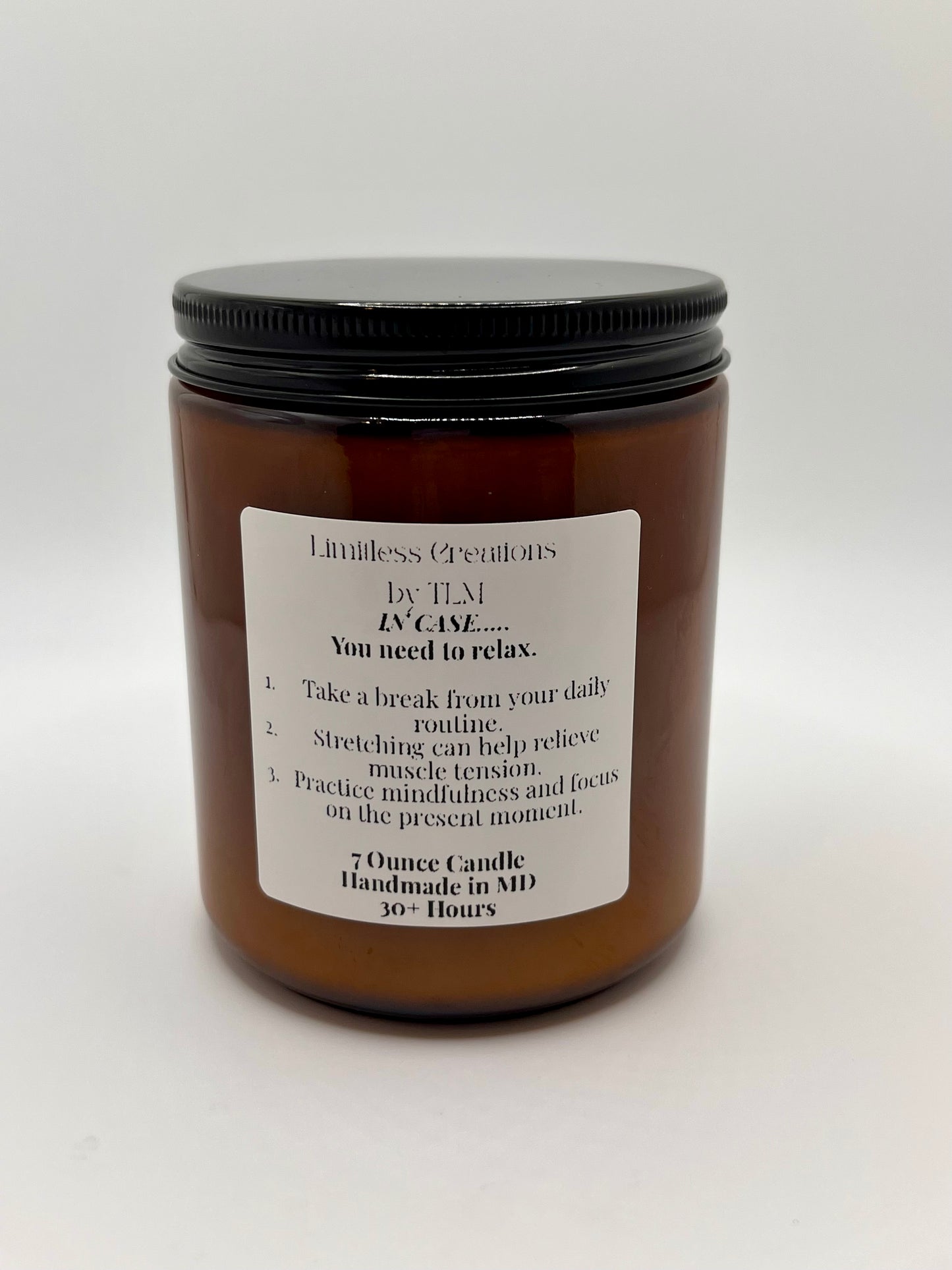 "IN CASE" 7oz Candles (Made to Order) PLEASE READ PRODUCT DESCRIPTION