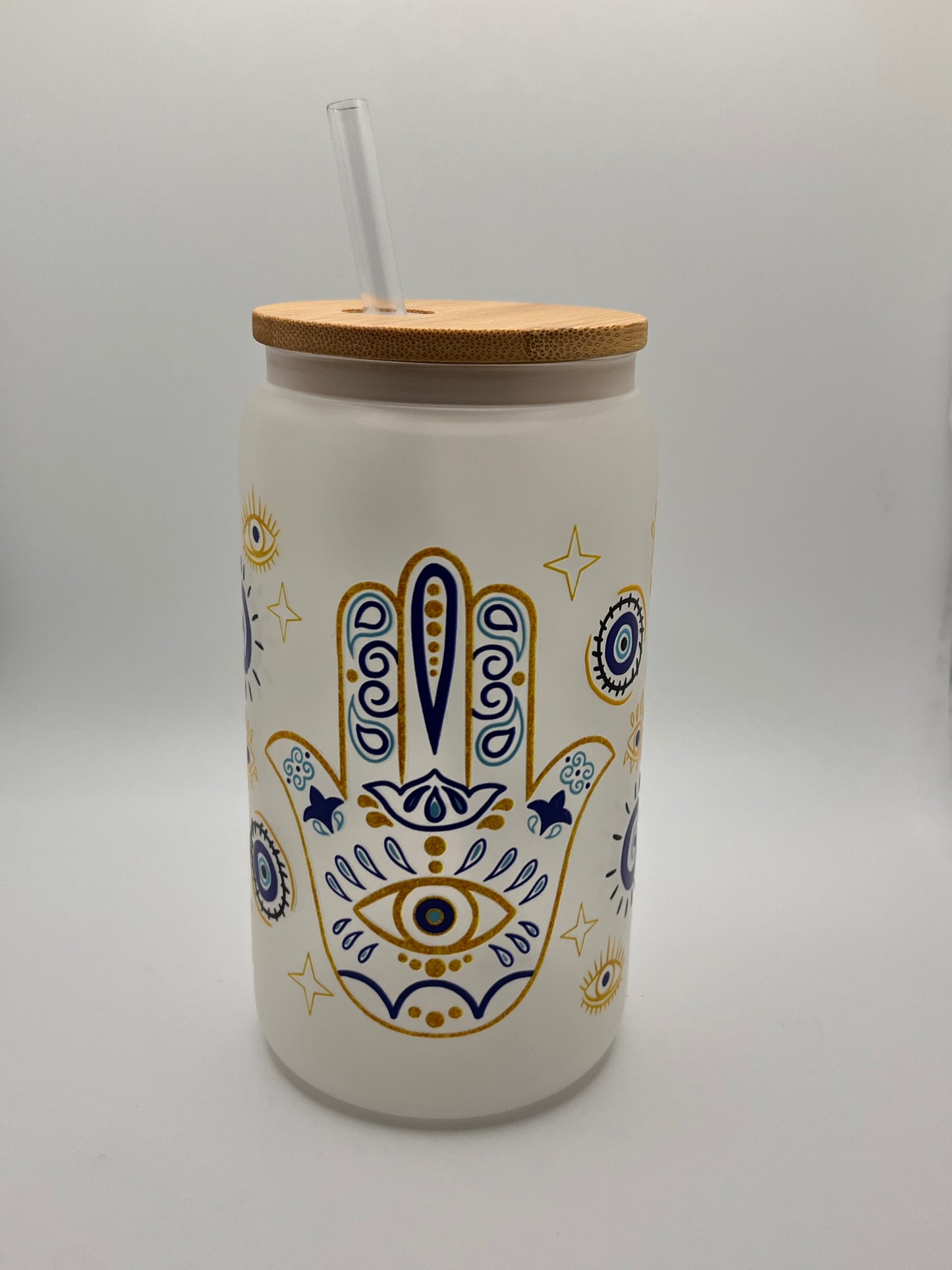Ready to Ship Custom 16oz Frosted Glass Cup- BOGO 50% SALE