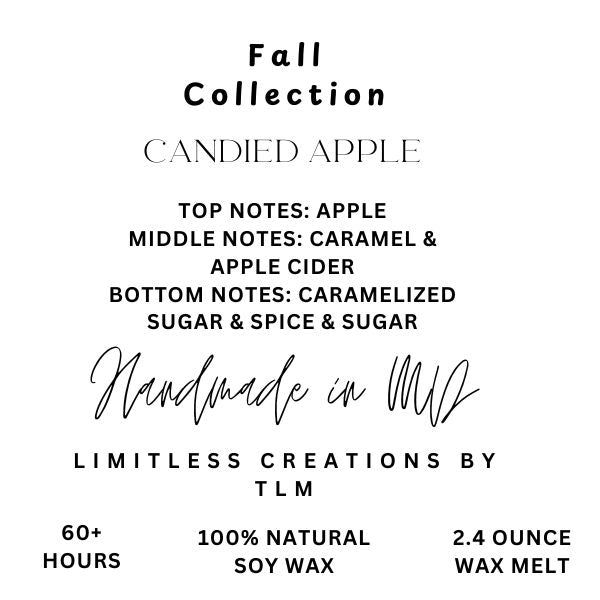 Limitless Seasonal 7oz & 14oz Candles & 2.4oz Wax Melts (Made to Order)