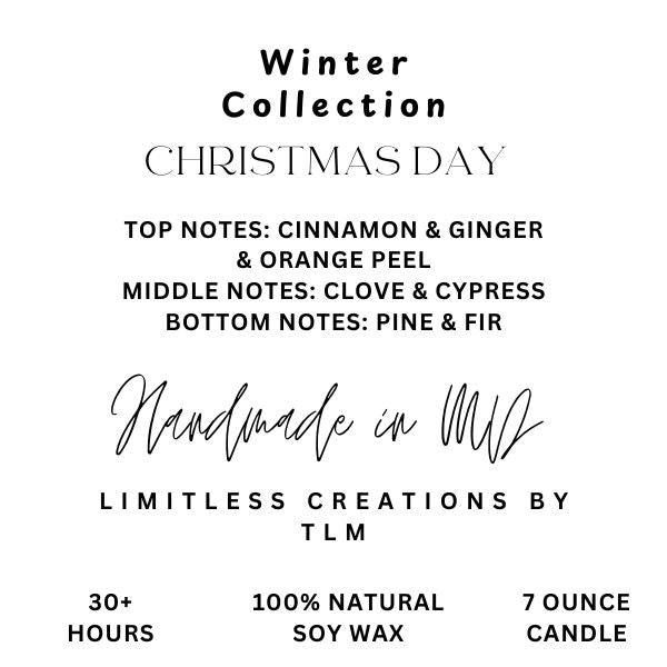 Limitless Seasonal 7oz & 14oz Candles & 2.4oz Wax Melts (Made to Order)